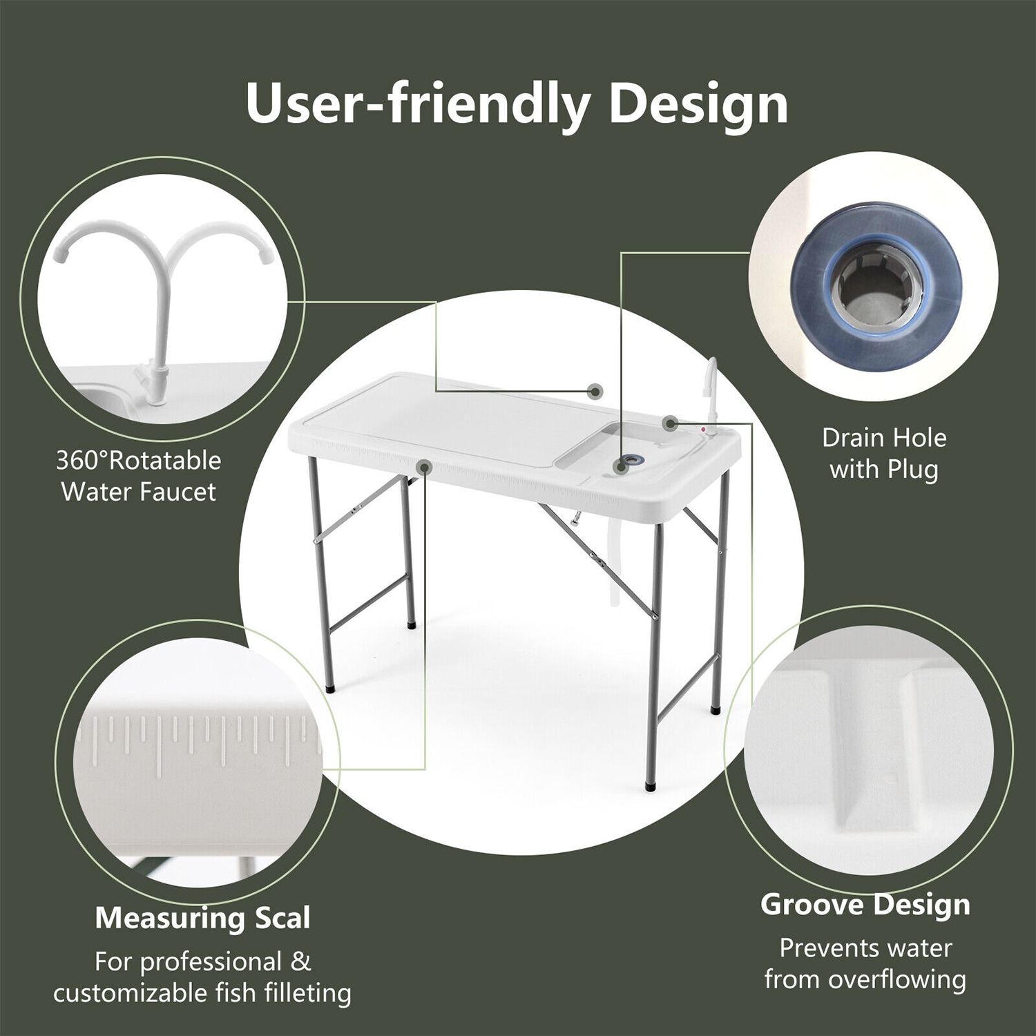 WELLFOR TDZ10266 Patio-Tables - View #5