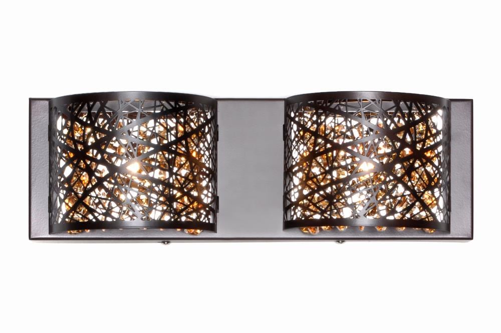 ET2 E21315-10BZ/BUL Inca 2-Light Bronze LED Modern/Contemporary Vanity Light Bar