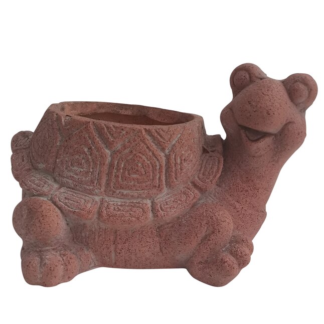 Sagebrook Home 12-in x 8-in Terracotta Ceramic Planter in the Pots &  Planters department at 