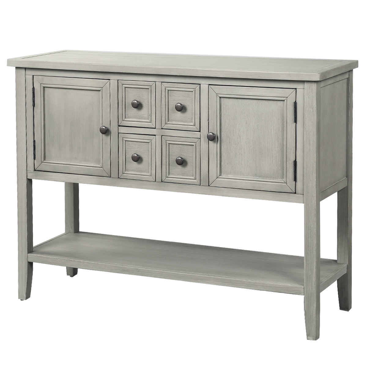 WELLFOR TRX-263AE Entryway Storage Console Table Vintage Mdf Panels Console Table