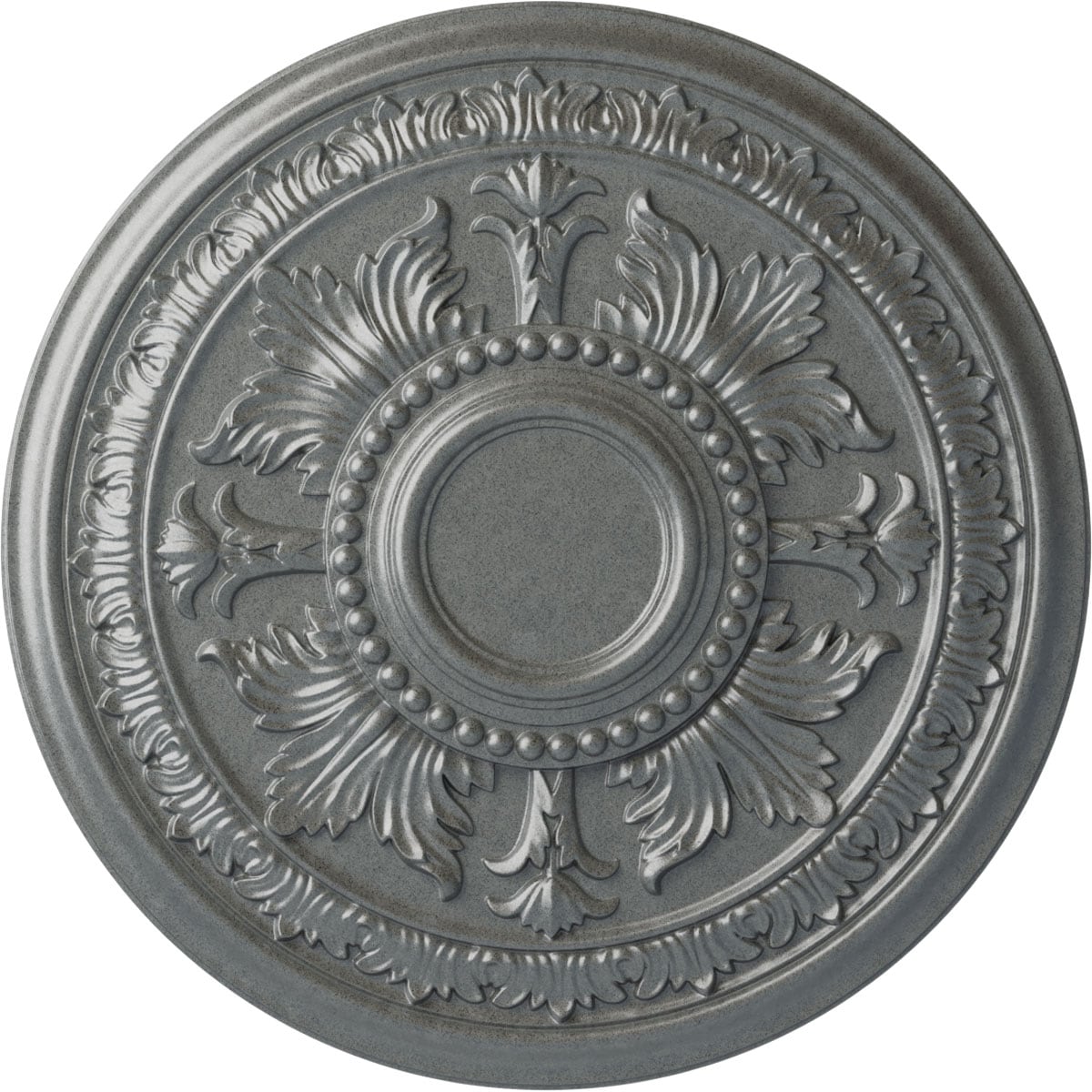Ekena Millwork CM30TEPLS Tellson 30.625-in W x 30.625-in L Painted Platinum Polyurethane Whole Ceiling Medallion