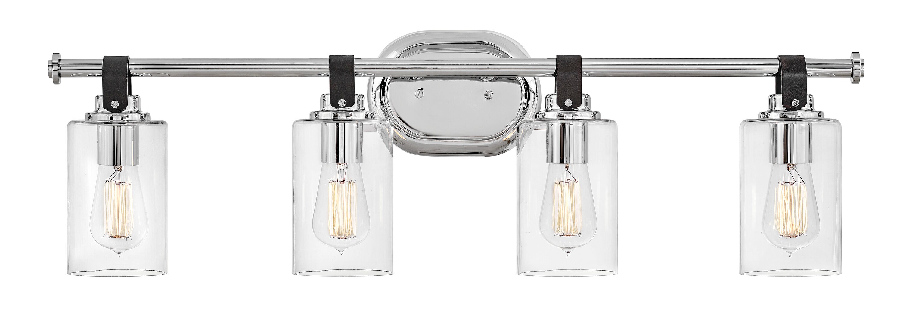 Hinkley 52884CM Halstead 32-in 4 -Light Gloss Chrome Rustic Vanity light