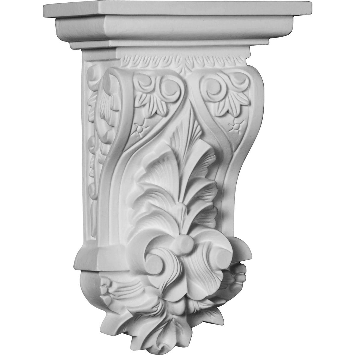 Ekena Millwork COR07X04X11NA 7-1/4-in x 3-1/2-in x 10-1/2-in Primed White Urethane Paintable Corbel