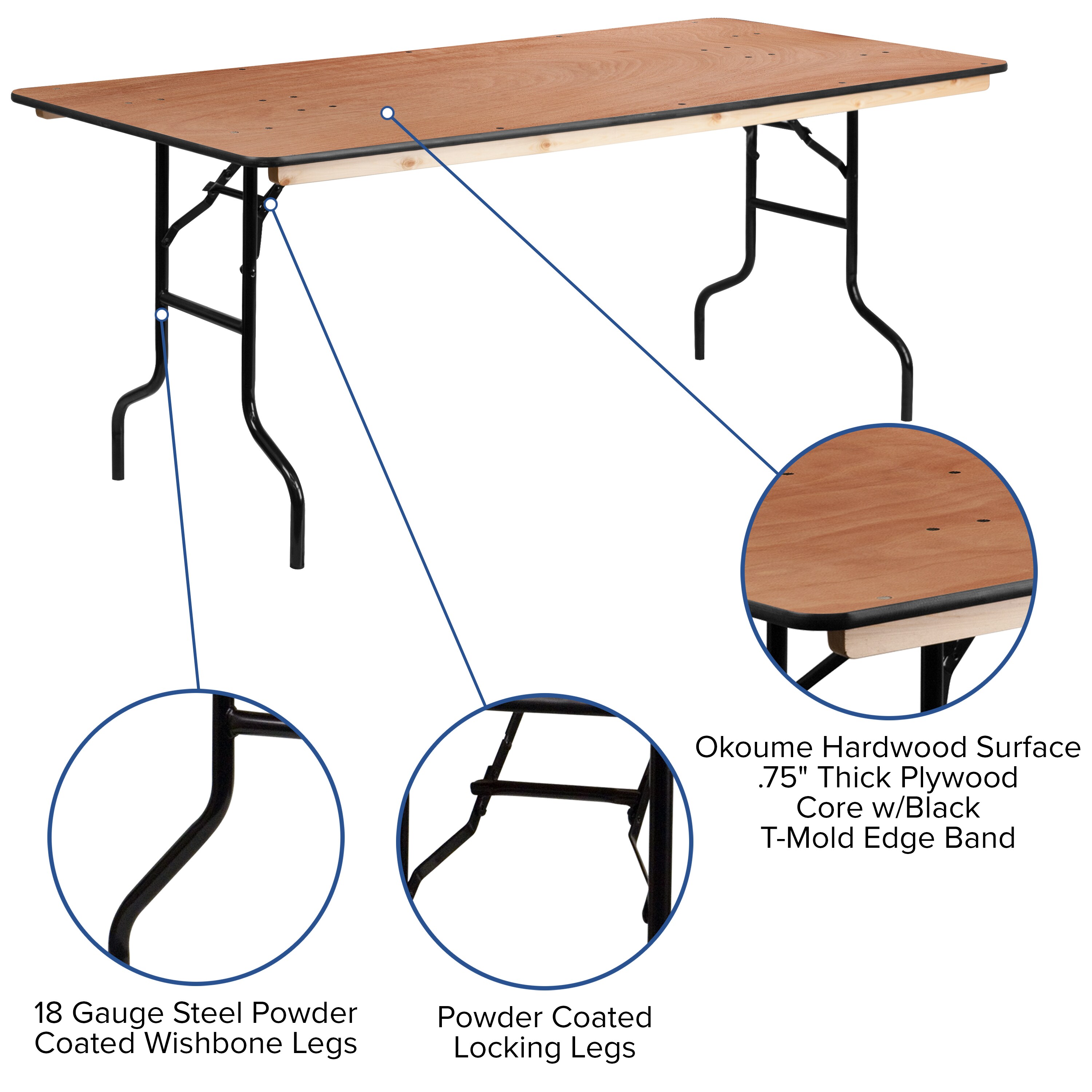 Emma + Oliver 889142732372 Folding-Tables - View #4