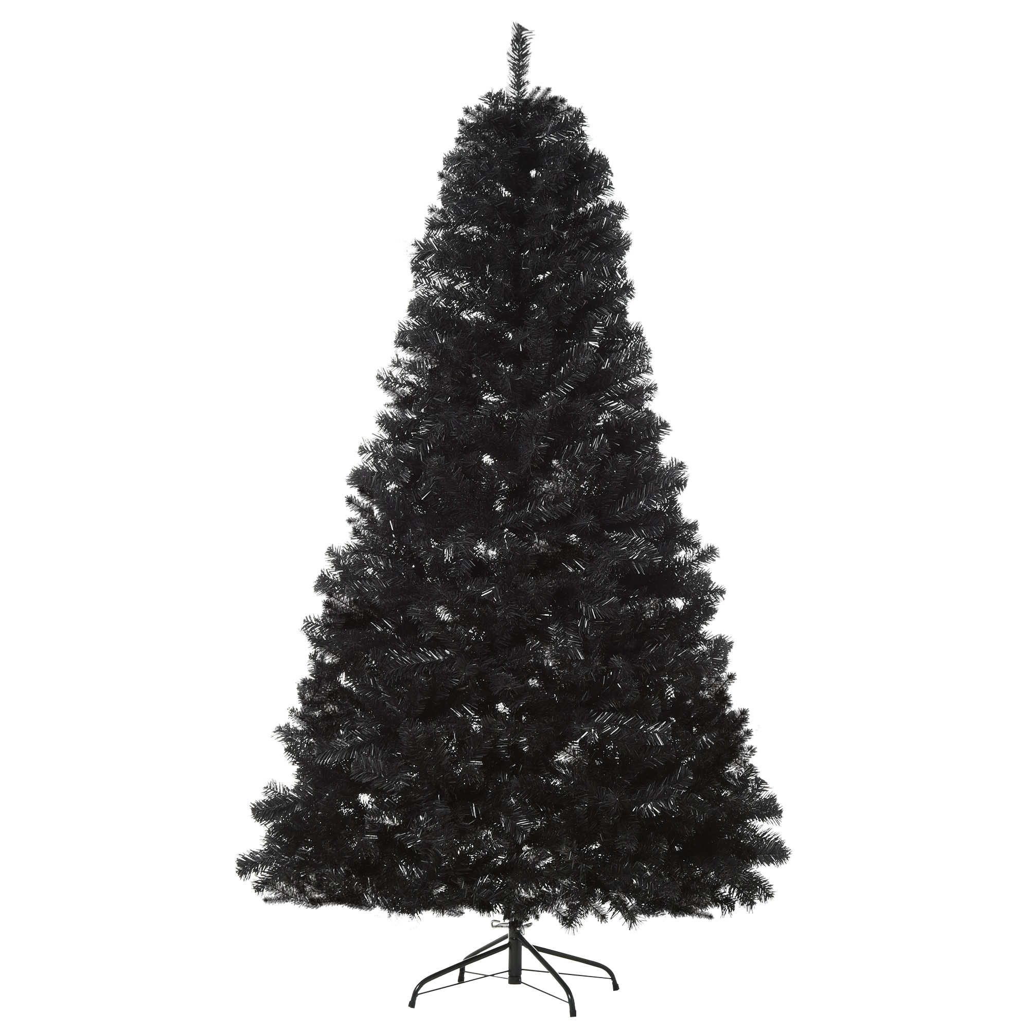AAZJ NBC-CM64198CL 7-ft Douglas fir Black Artificial Christmas Tree