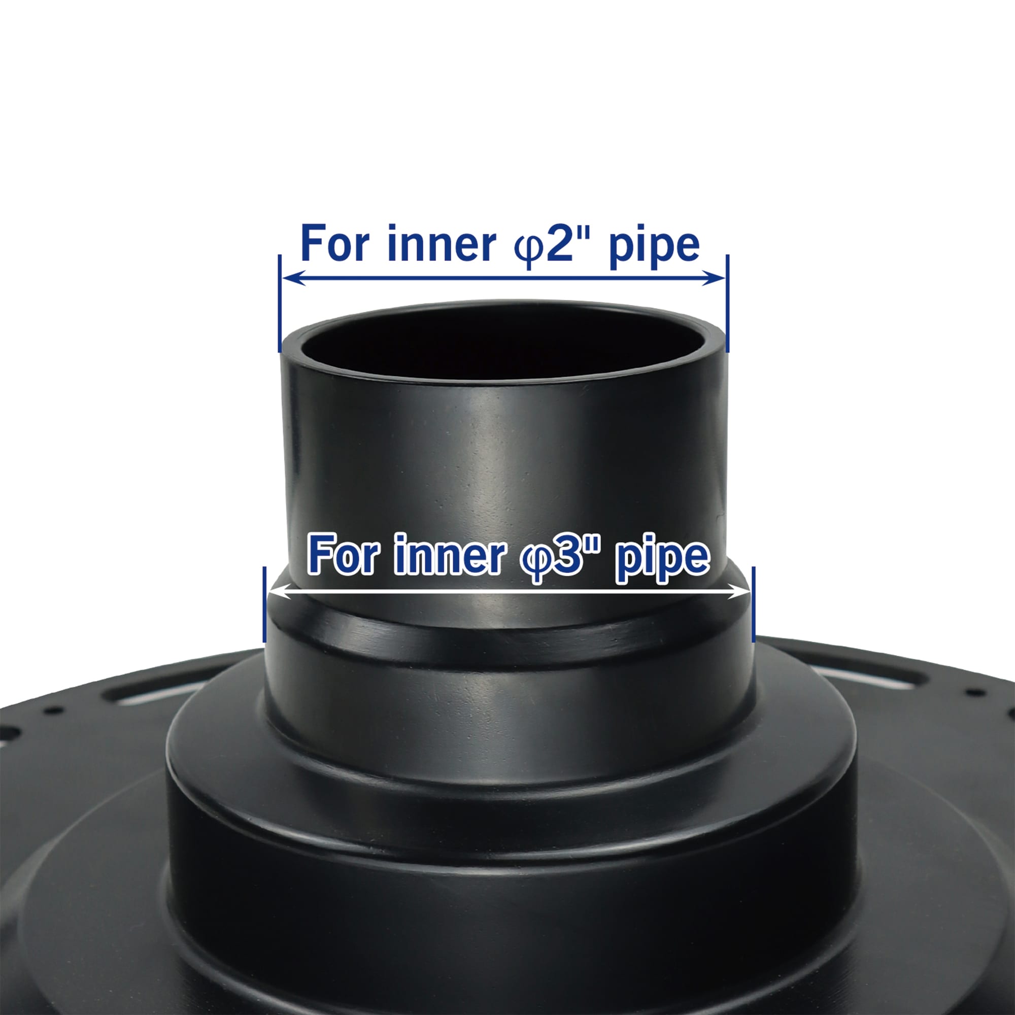 6" Square Brushed Stainless Steel Shower Drain with PVC Flange