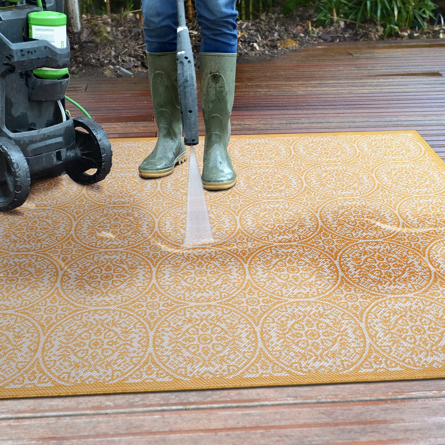 World Rug Gallery 121YELLOW8X10 rugs - View #11
