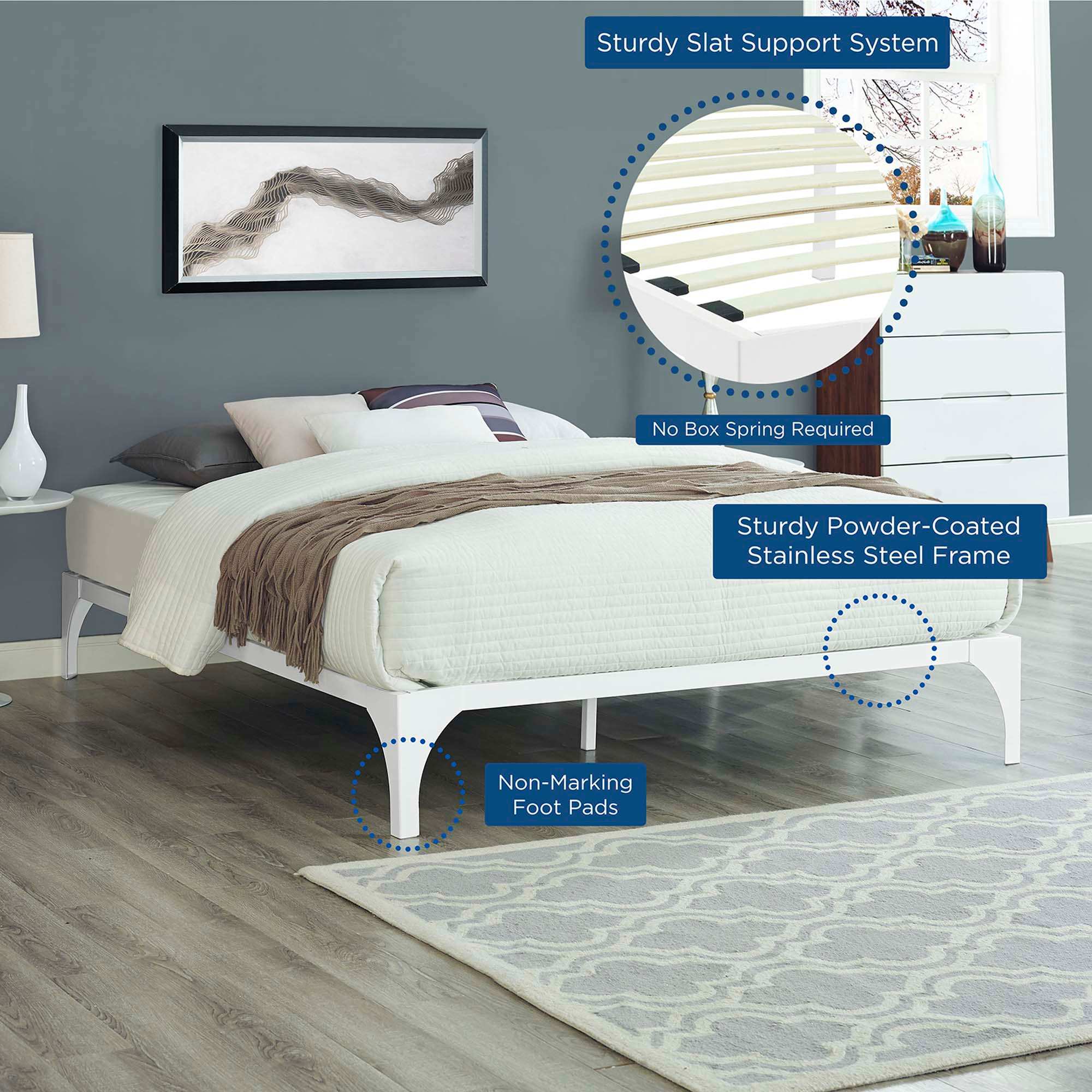 Modway MOD-5431-WHI beds - View #3