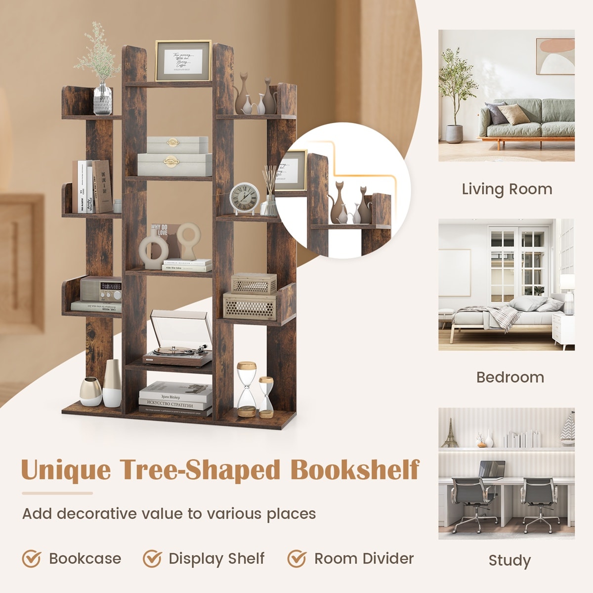 Costway HW67565CF bookcases - View #9