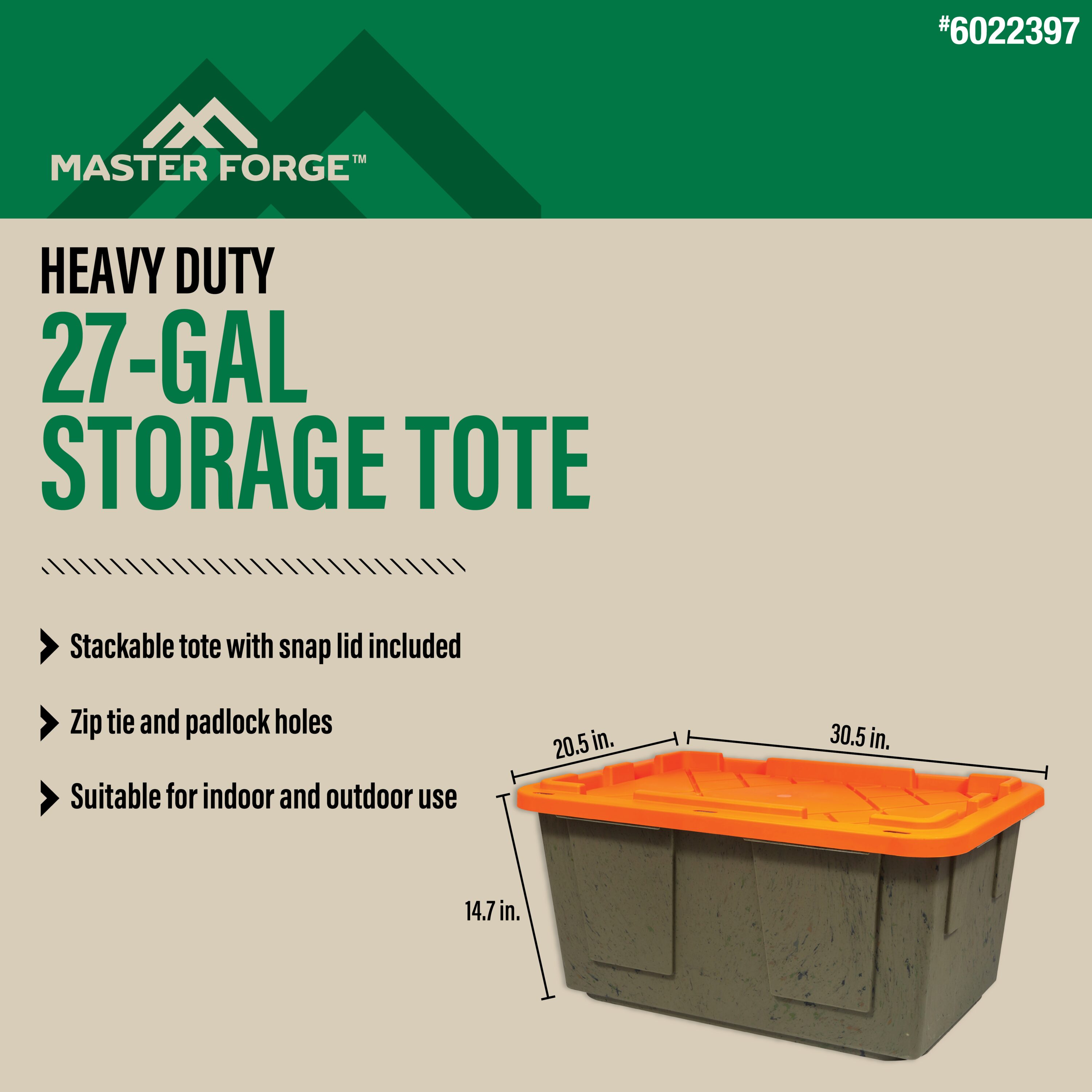 Master Forge 779683 Plastic-Storage-Totes - View #2