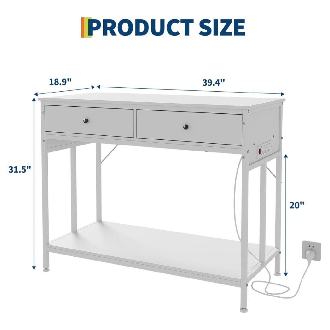 Qeetex Fish Tank Stand with Power Outlet 40-50 Gallon Metal Aquarium ...