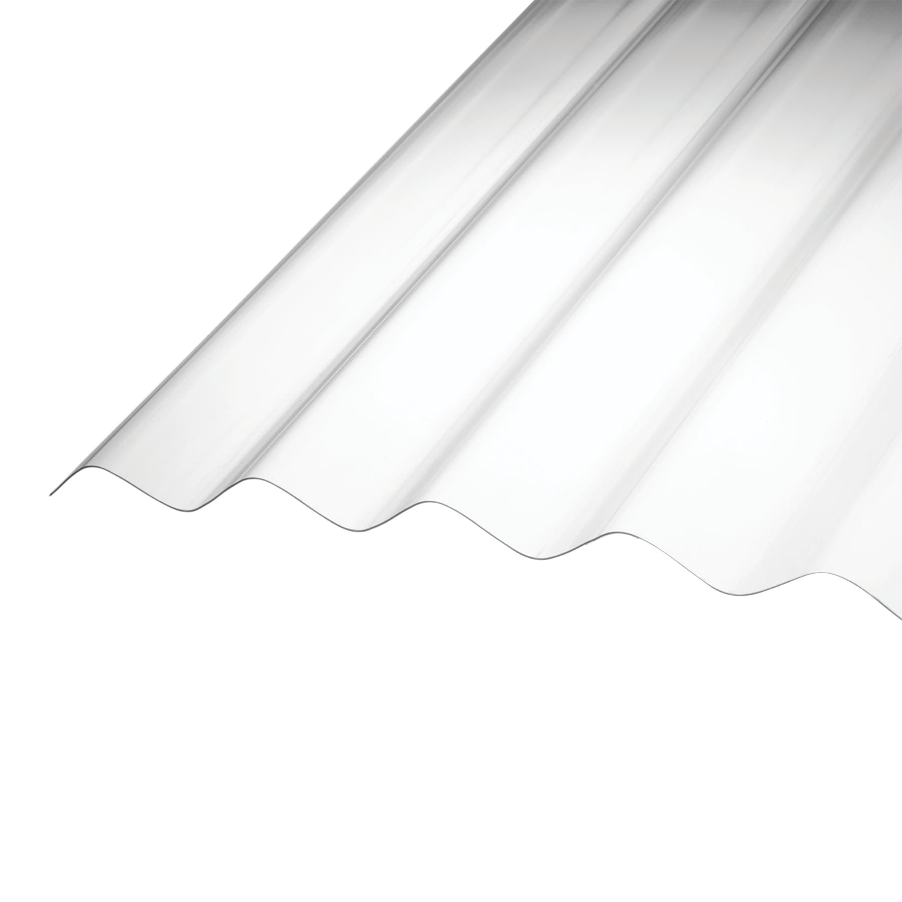 AmeriLux International PVC Lite 2.16-ft X 12-ft Corrugated Clear PVC ...