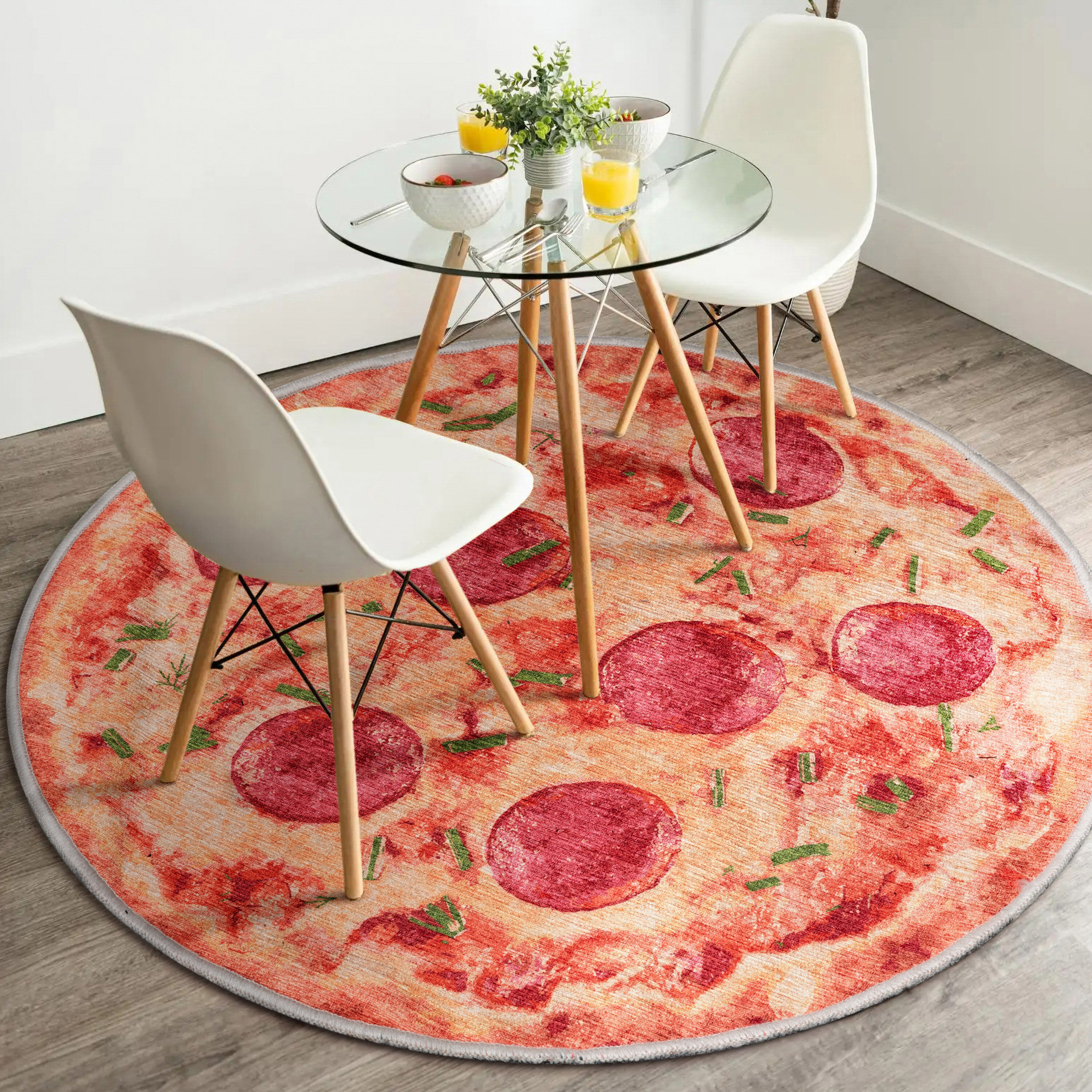 Well Woven Well Woven Apollo Machine Washable Pizza Kids Rug Area Rug ...