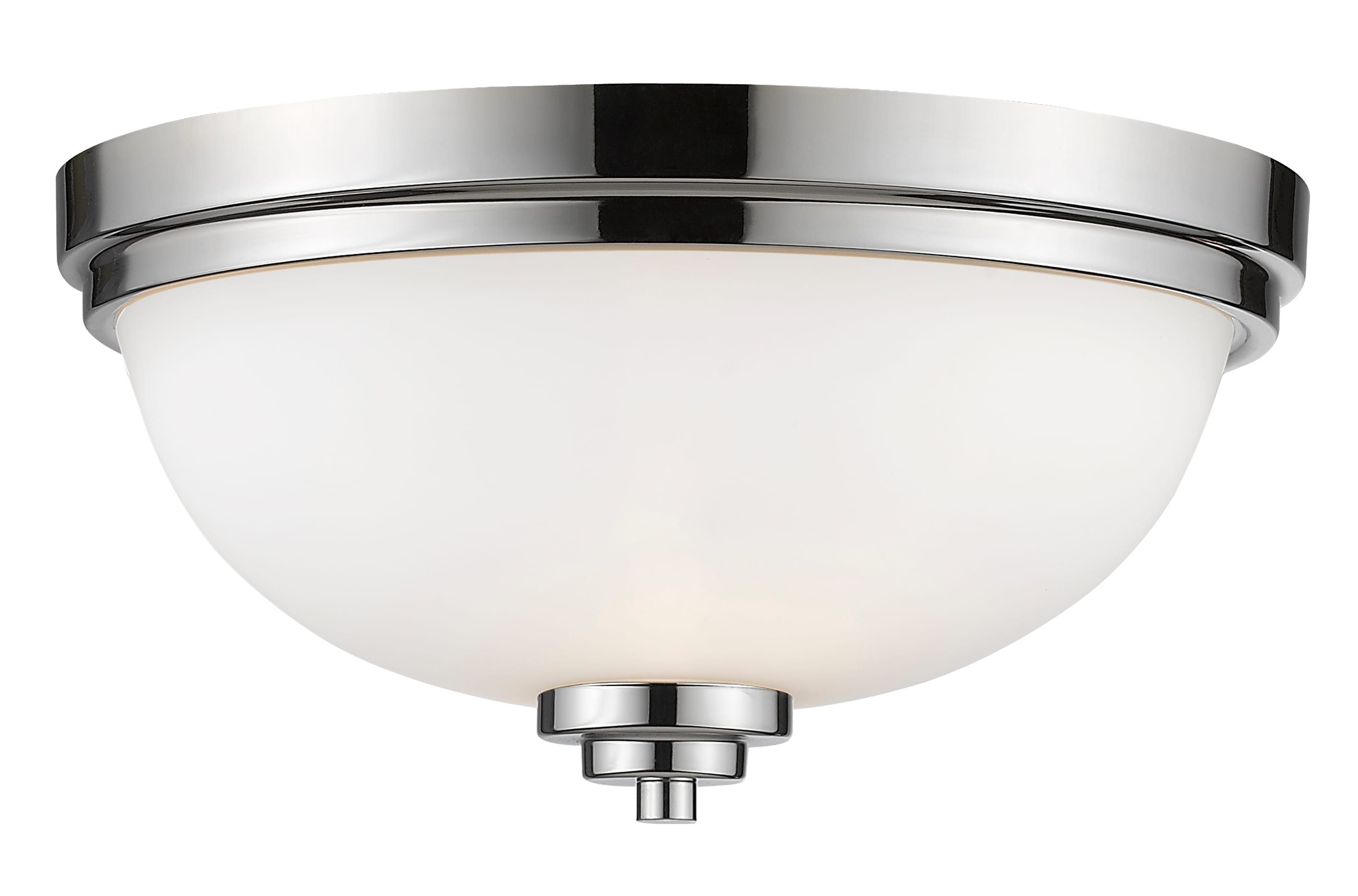 Z-Lite 443F3-CH Ashton 3 -Light 15-in Polished Chrome Flush Mount Light