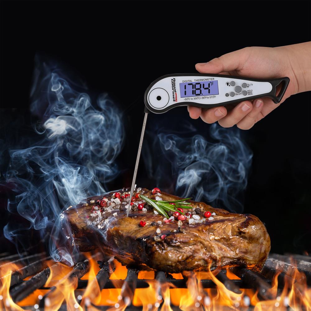 Thermopro TP01H Digital Meat Thermometer with Long Probe, Food Thermometer  for Cooking, Candy, Smoker, Oil, Grilling and BBQ, Instant Read Thermometer