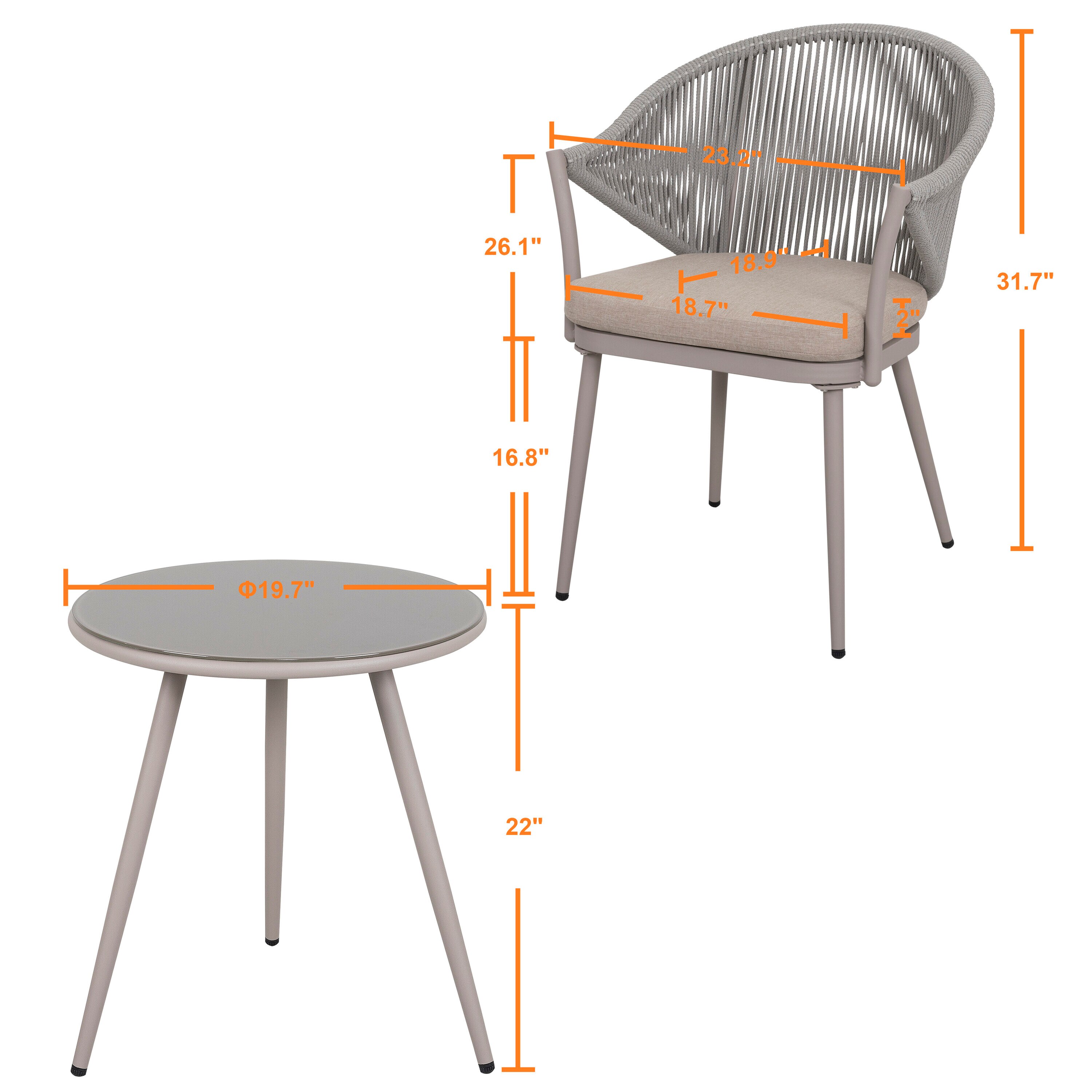 Nuu Garden SRS101-BE Patio-Dining-Sets - View #8