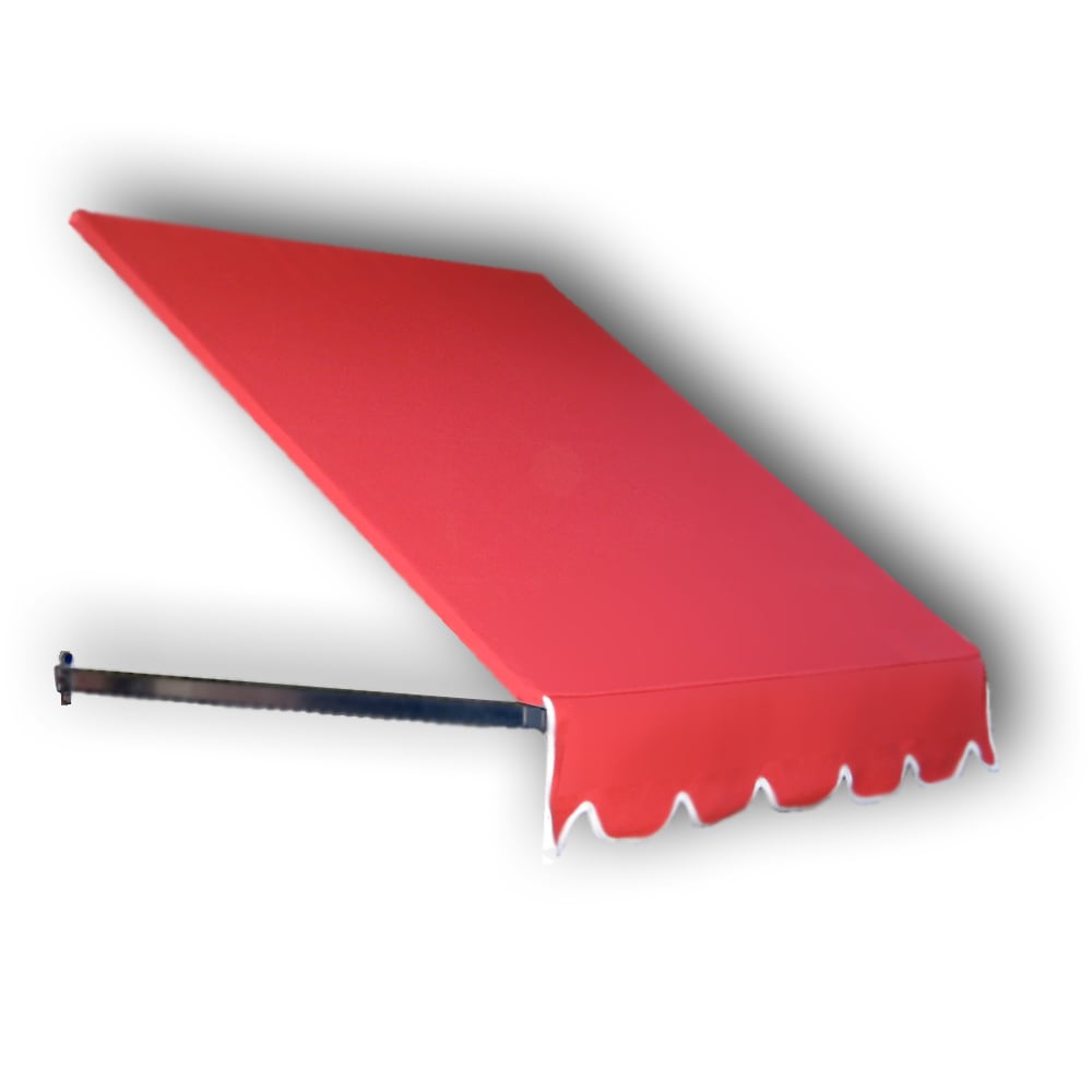 Awntech CH22-3R Charleston 40.5-in Wide x 24-in Projection Red Solid Fixed Window/Door Awning