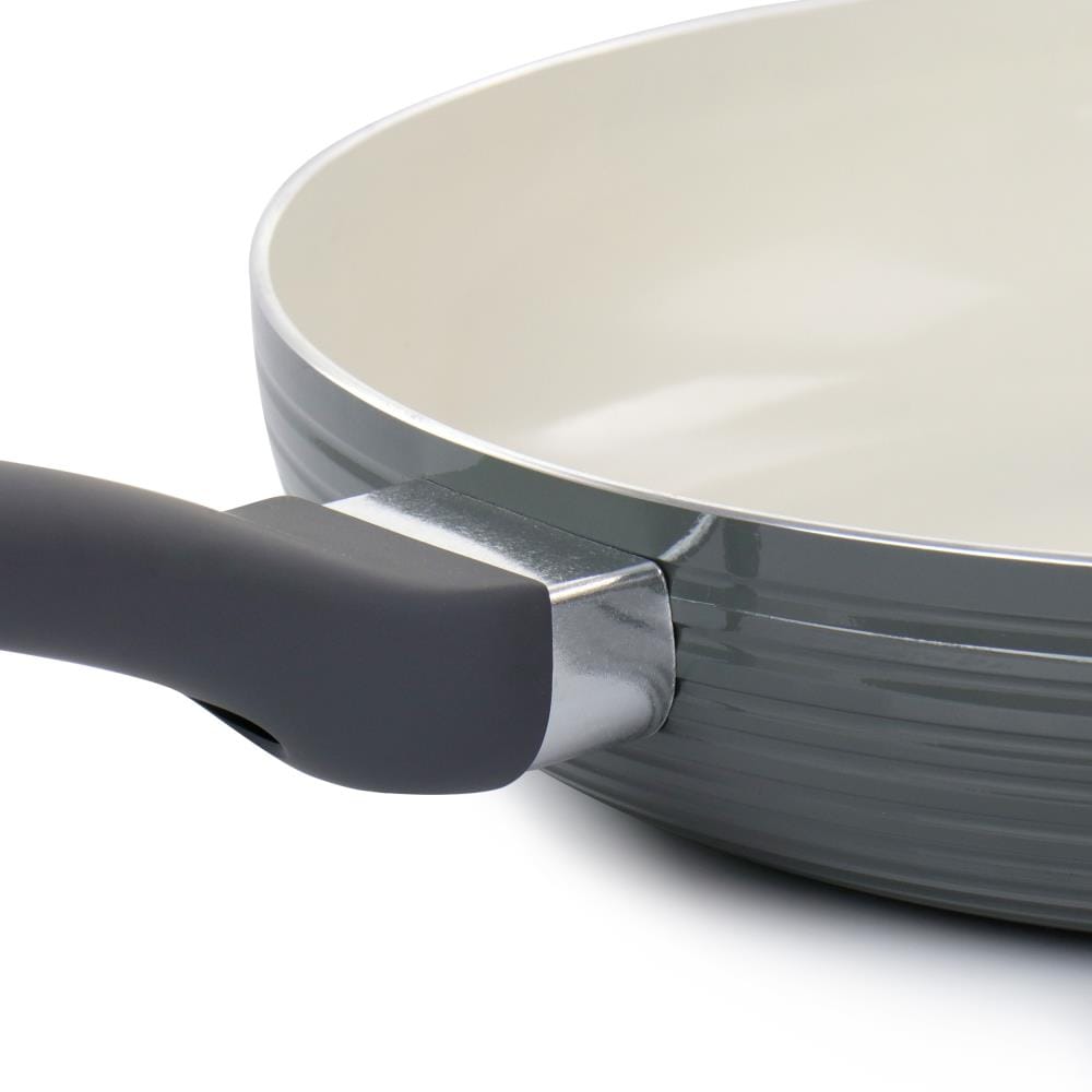 Oster Legacy 12 Inch Aluminum Nonstick Stovetop Frying Pan in Gray