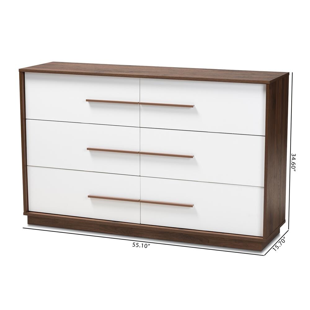 Baxton Studio 157-9696-LW dressers - View #6