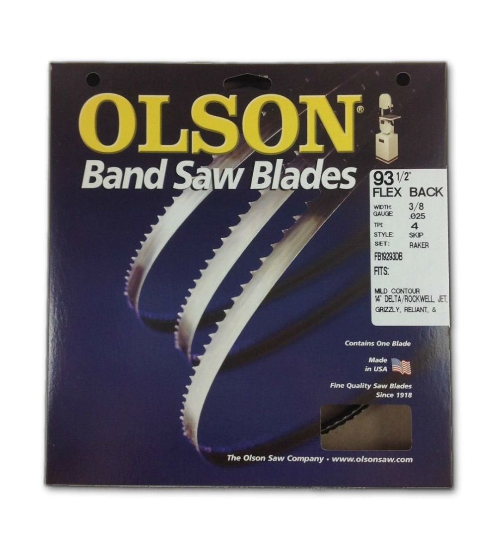 Olson Saw Olson 19293 Band Saw Blade 93-1/2 Long x 3/8 Wide .025 Thick 4 TPI #DIB-S-360783QTY-E9F7