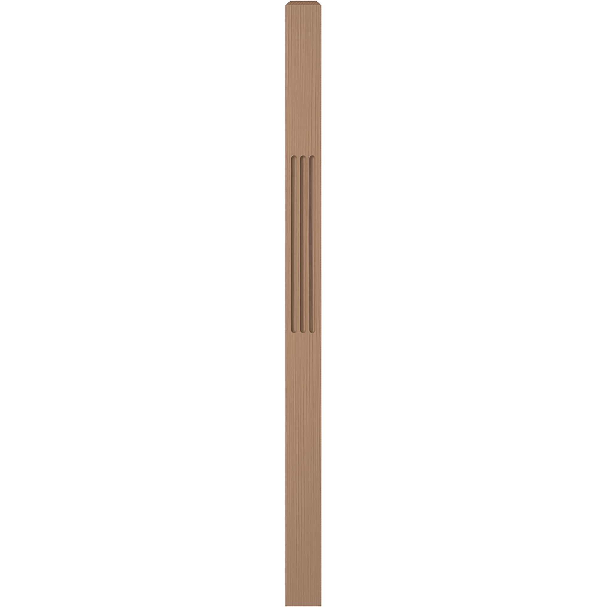 L.J. Smith Stair Systems LJF-4001-P Clean 3.5-in x 57.5-in Unfinished Poplar Intermediate Stair Newel Post