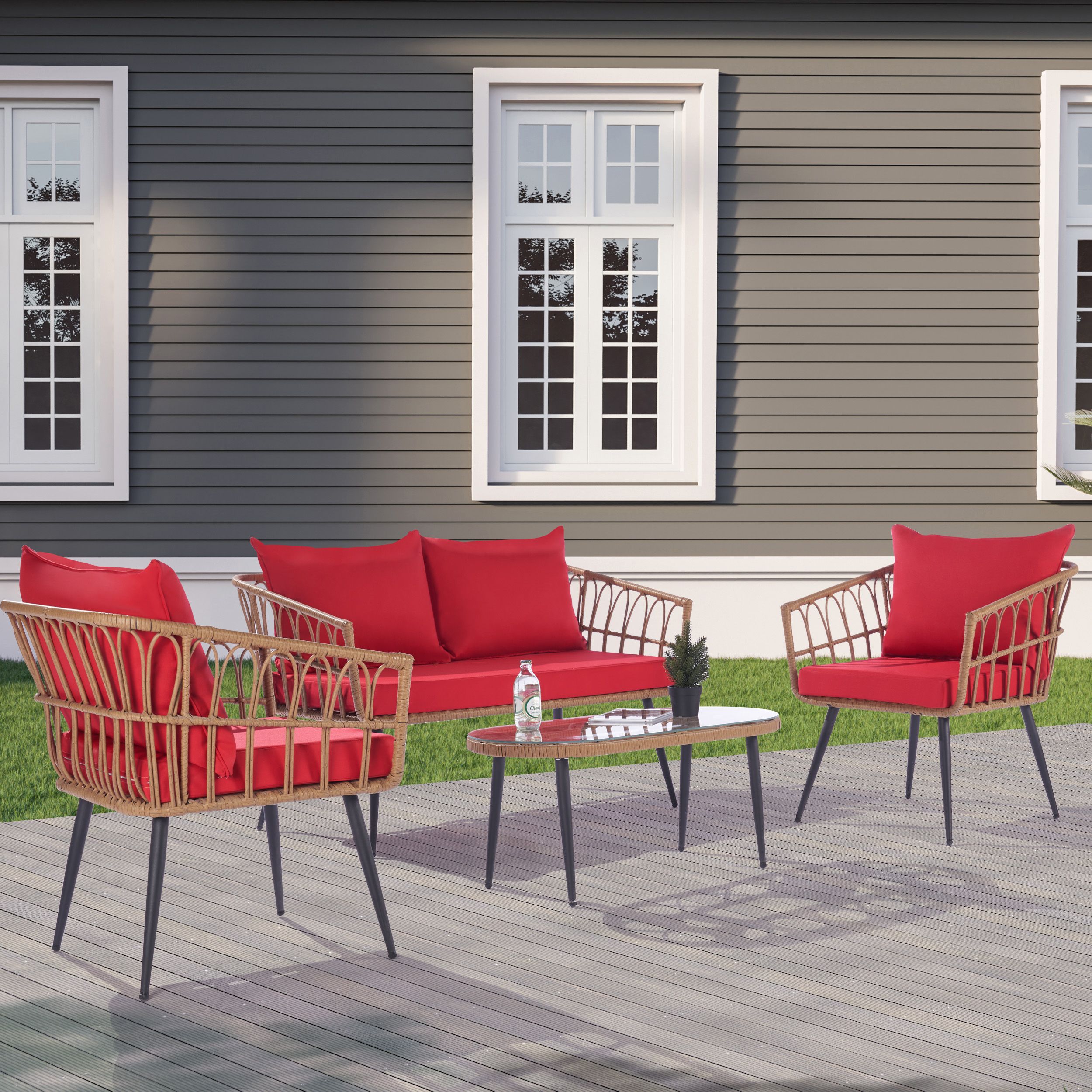 SANSTAR LRS-DS74RD Patio-Conversation-Sets - View #3