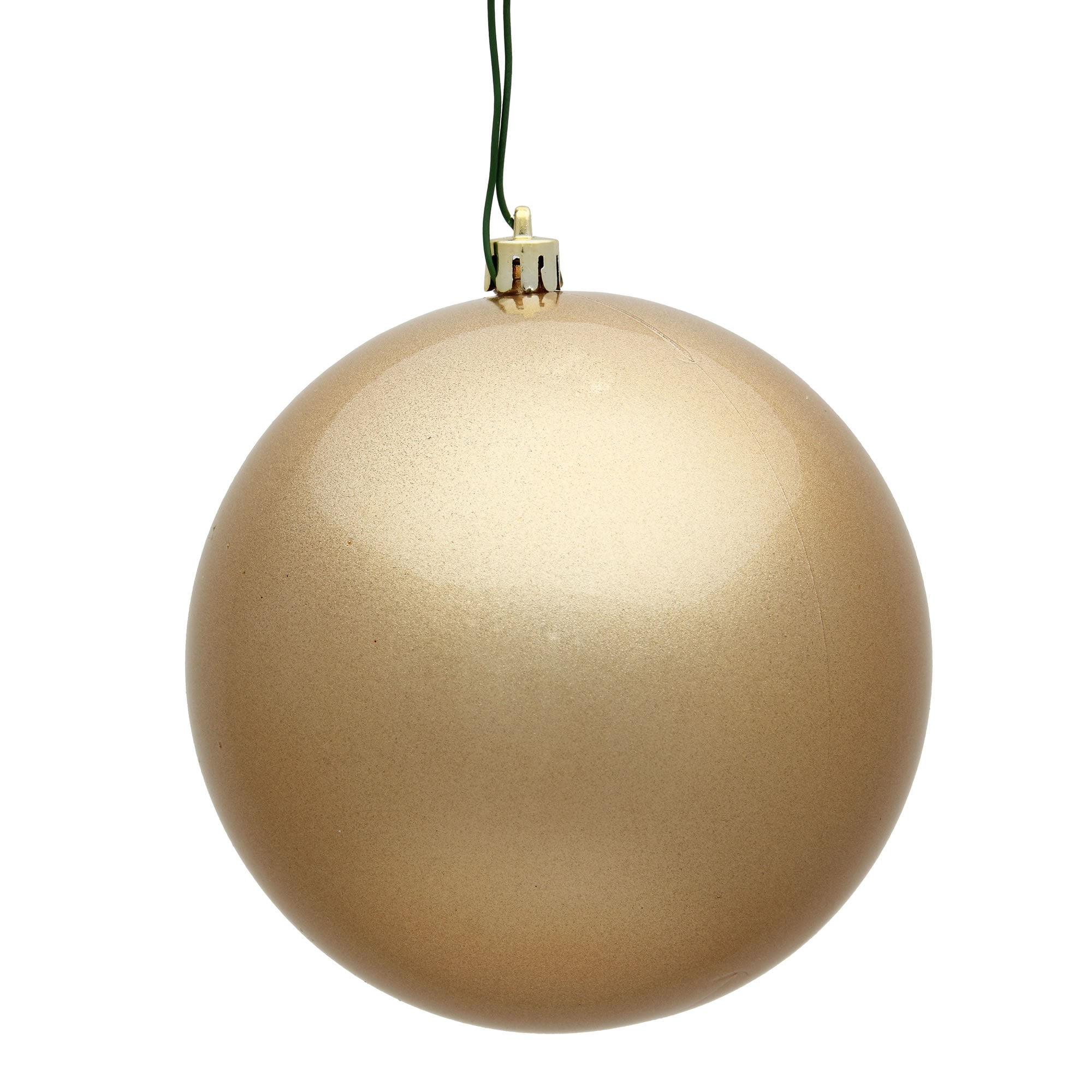 Vickerman N593080DCV Brown Ball Standard Indoor/Outdoor Ornament Shatterproof