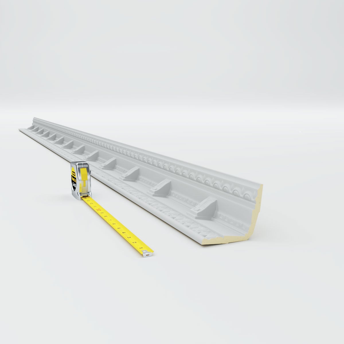 Granada Traditional White Polyurethane Crown Moulding