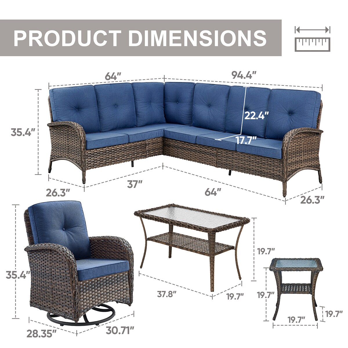 Rilyson FS08513050-1 Patio-Conversation-Sets - View #10