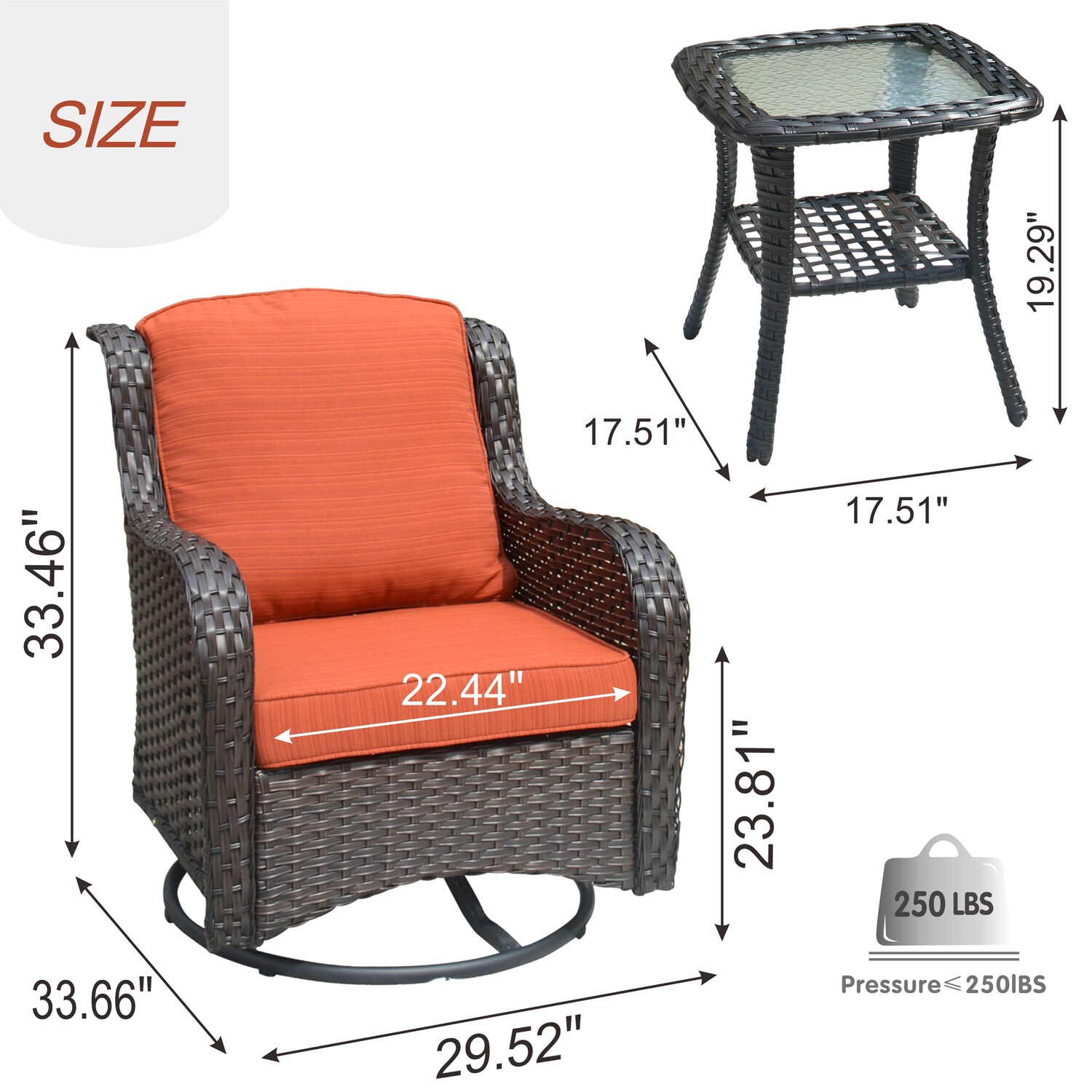 Ovios FPNTC-807Y Patio-Conversation-Sets - View #5
