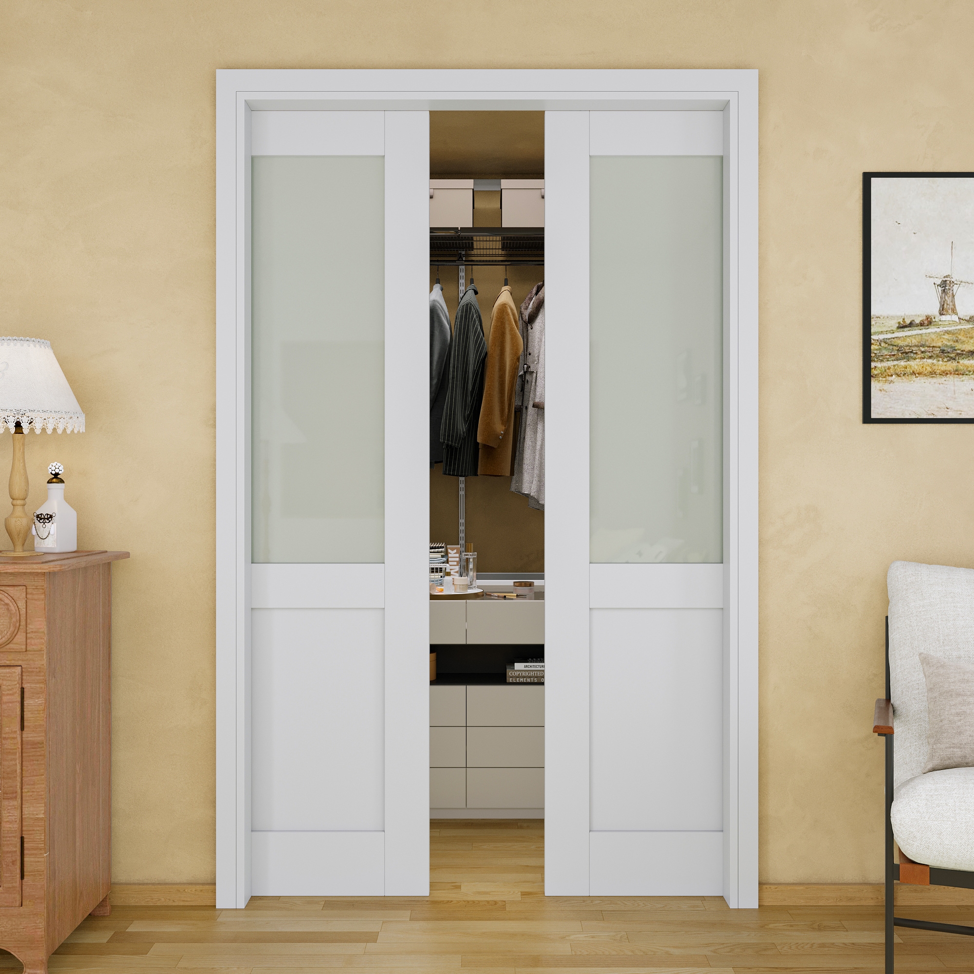 JUJUBON IN-PDPKSC-BLXB-56 Pocket-Doorframe-Screens - View #2
