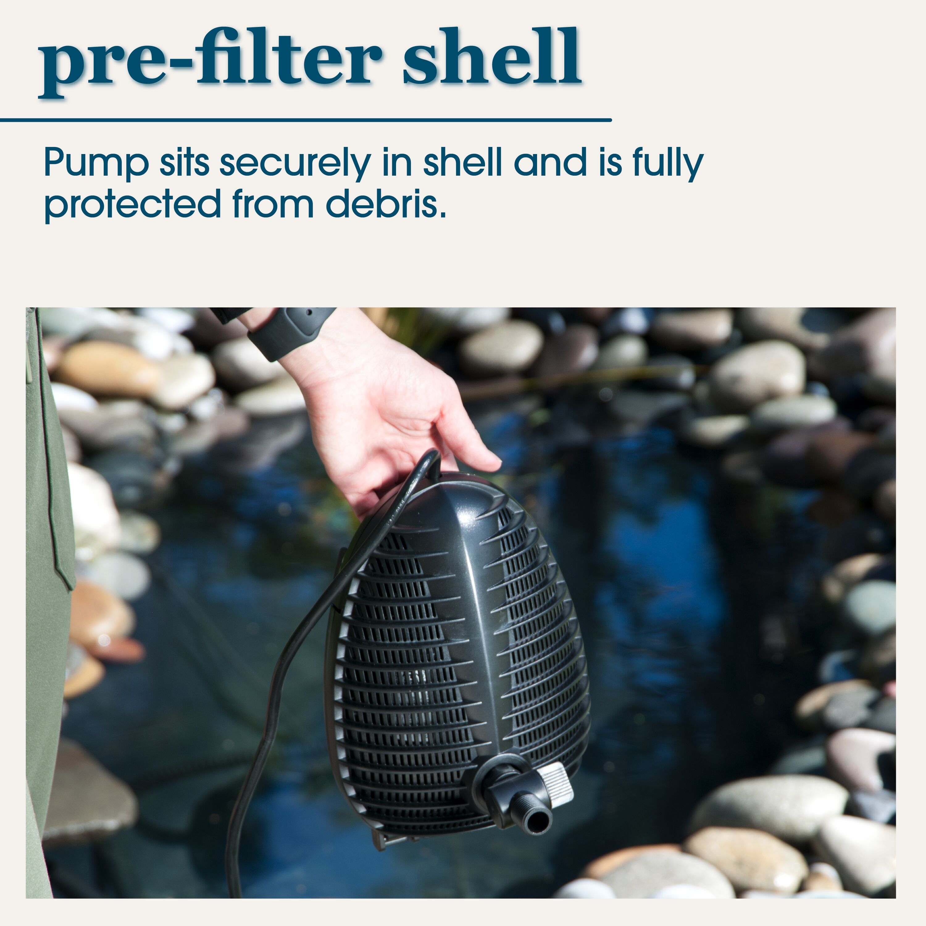 smartpond Premium 280GPH Submersible Corded Electric Pond Pump in the