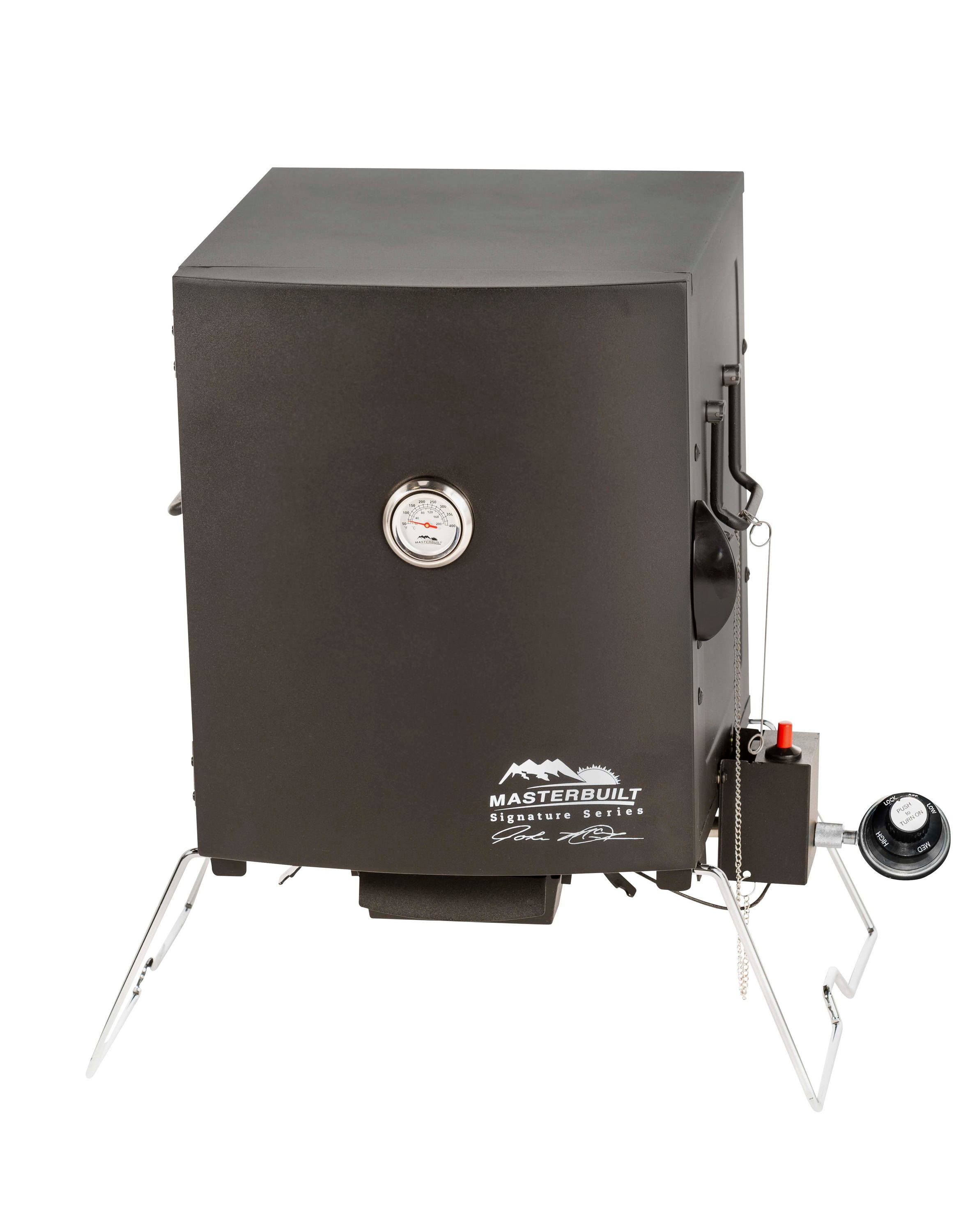 Masterbuilt MB20315722 Pro Series Dual Fuel Propane and Charcoal Smoker in Black Plus Cover Bundle