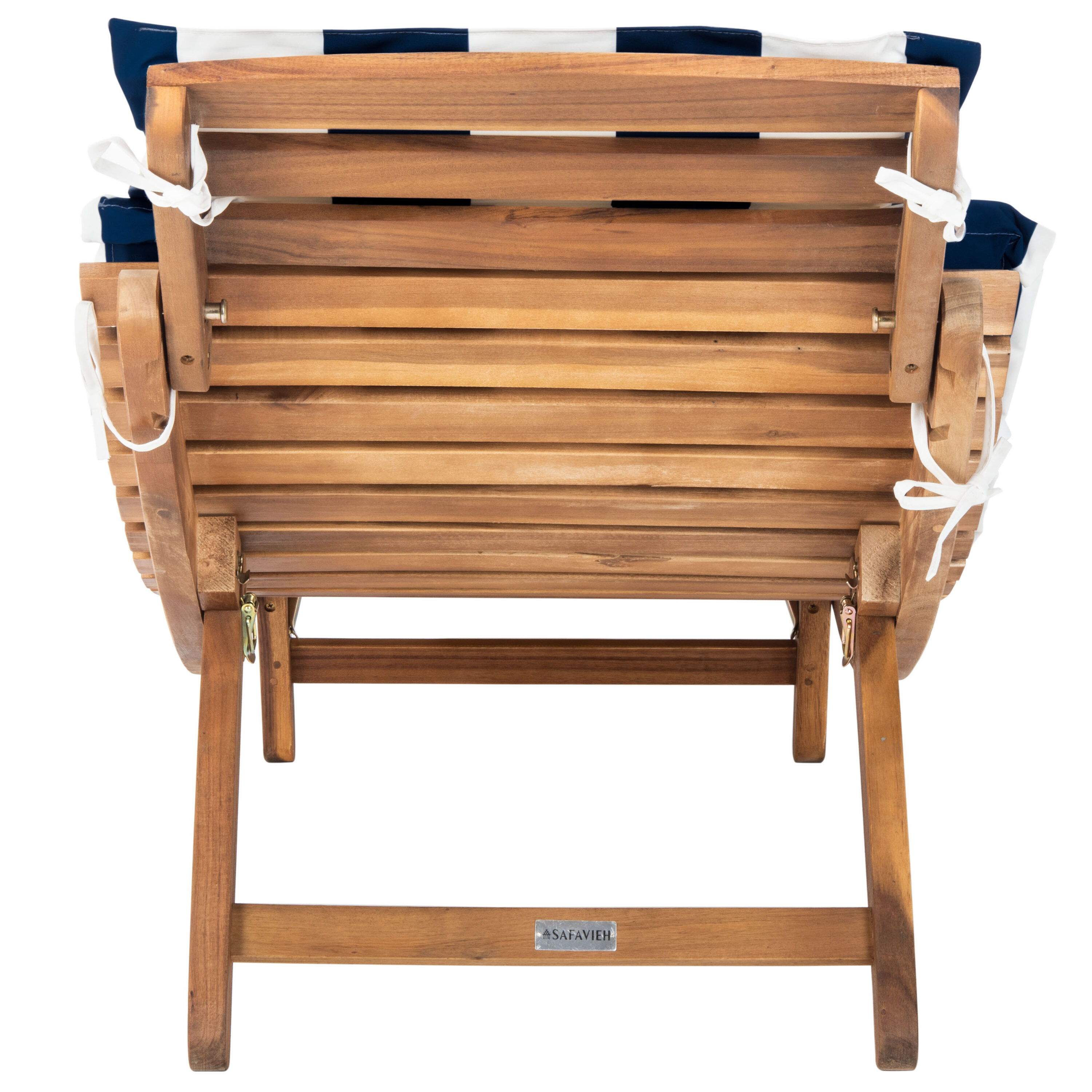 Safavieh PAT7020F Pacifica 3 -Piece Patio Conversation Set with Blue Cushions