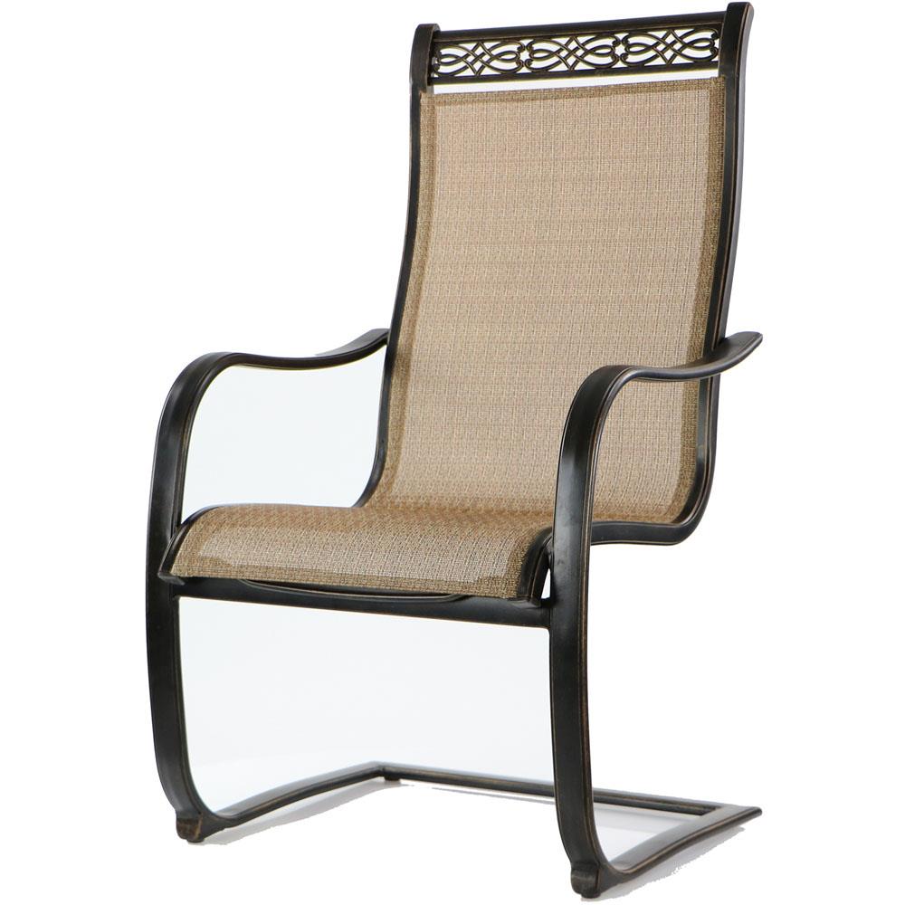 Hanover Monaco 9-Piece Bronze Patio Dining Set with Tan in the Patio Dining Sets department at 