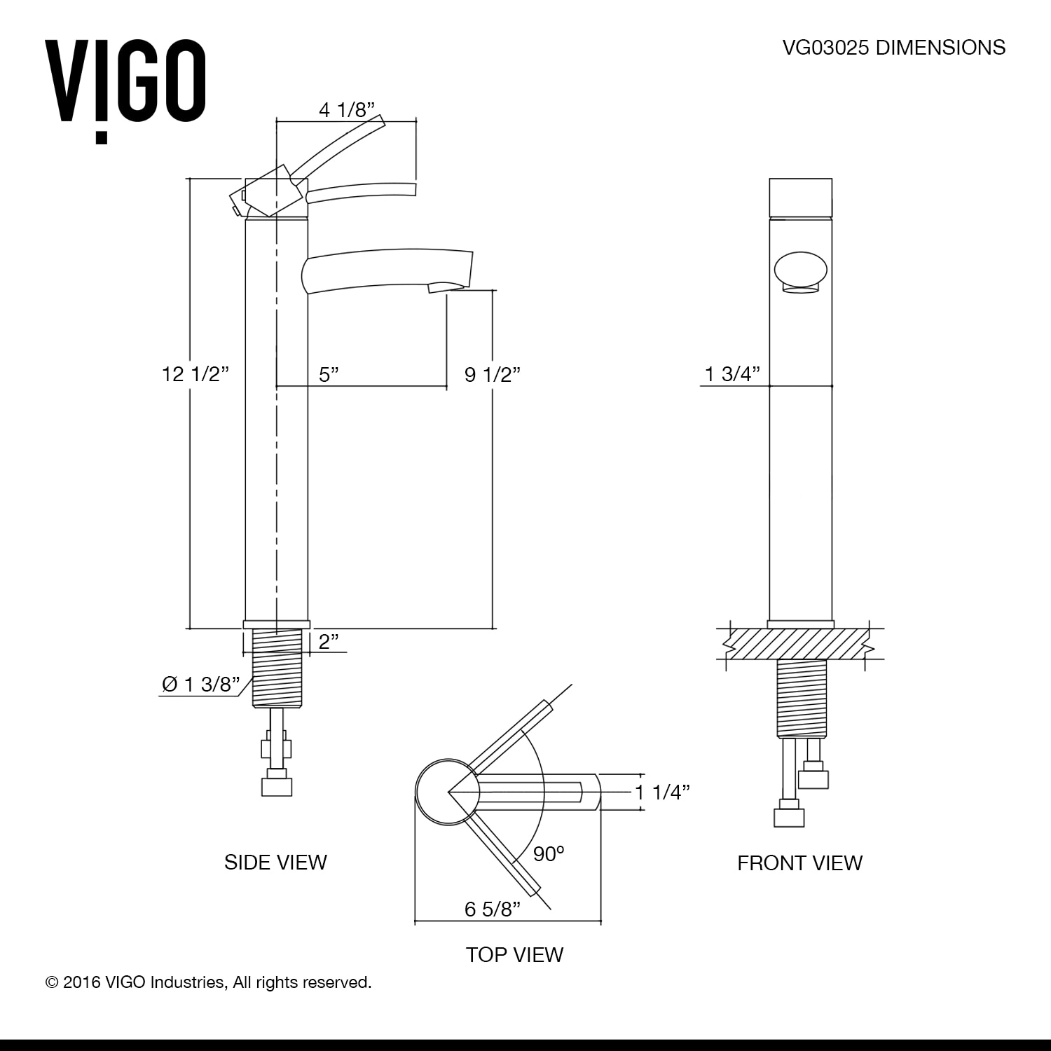 VIGO VGT1087MW Bath-Sink - View #15