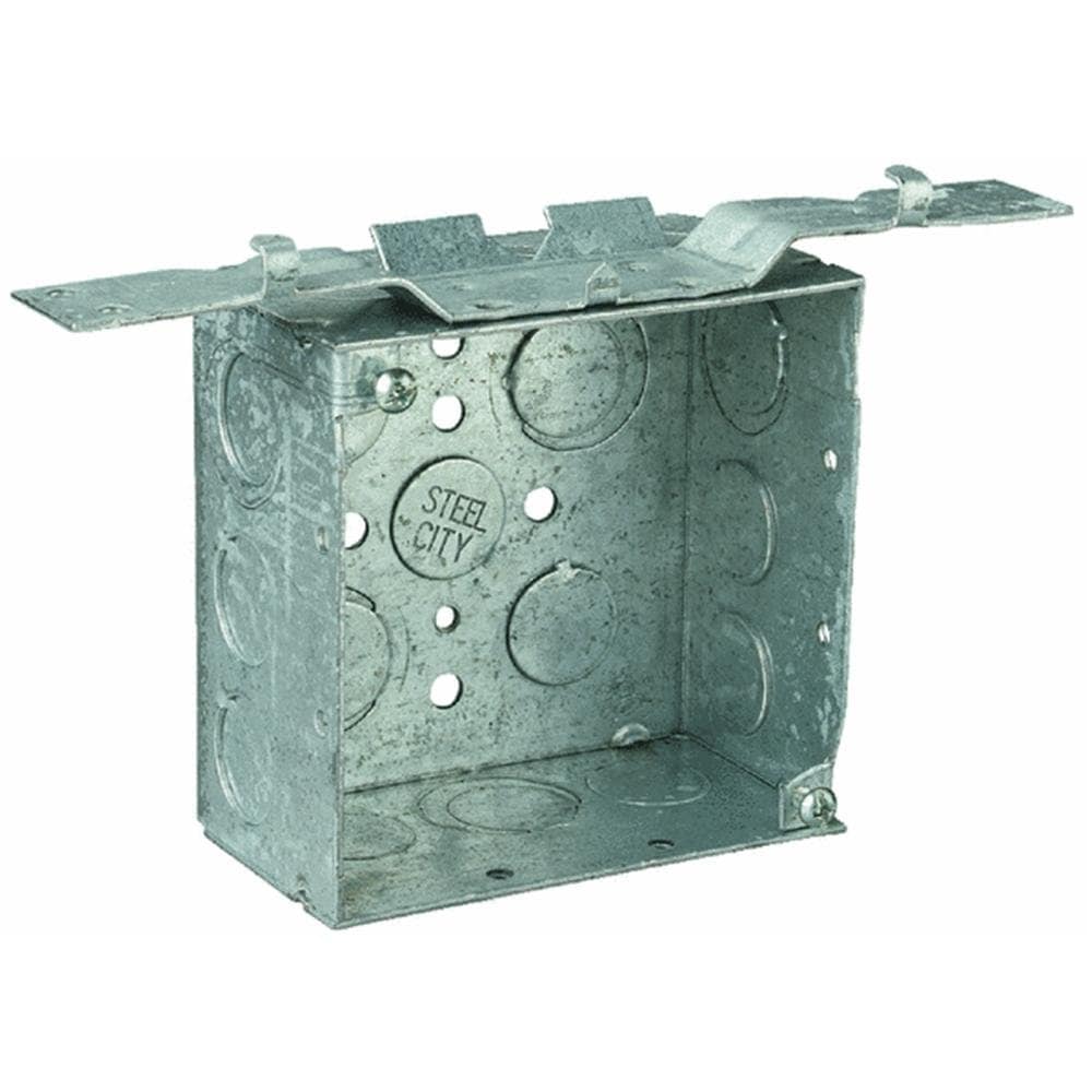 STEEL CITY  4x4x2-1/8 New-Work Square Electrical Box 52171V1/23/4
