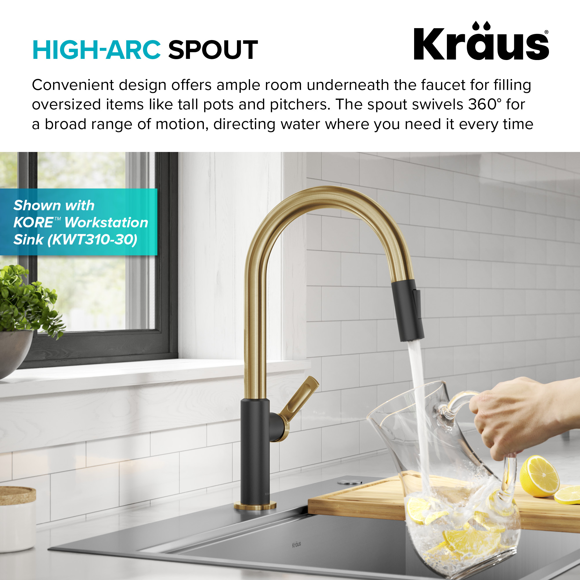 Kraus KPF-2820BBMB Kitchen-Faucets - View #7