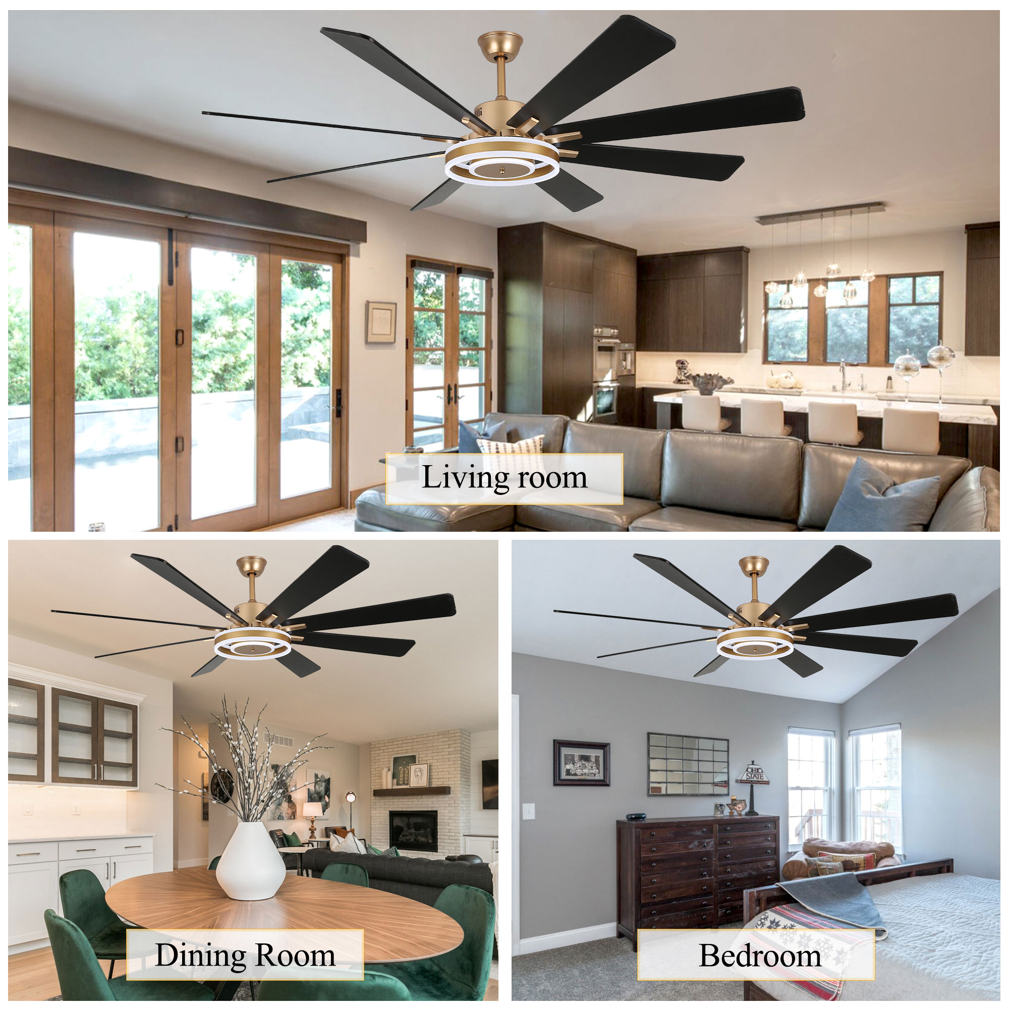 Oaks Decor DC7202-G Ceiling-Fans - View #5