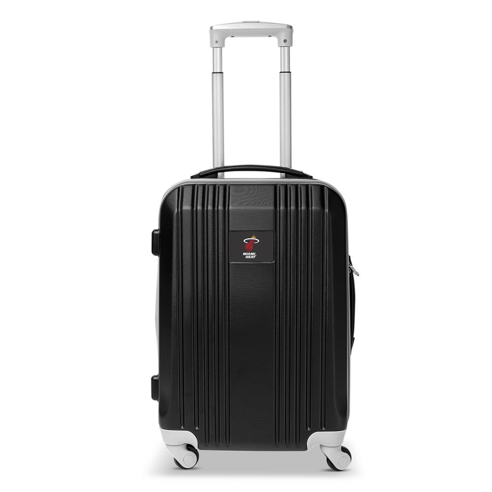 Mojo Licensing NBHEL208_BLACK NBA Miami Heat 23.25 x 15.5 x 9.75 Black Polycarbonate Hardshell Carry-on Bag (1-Bag)
