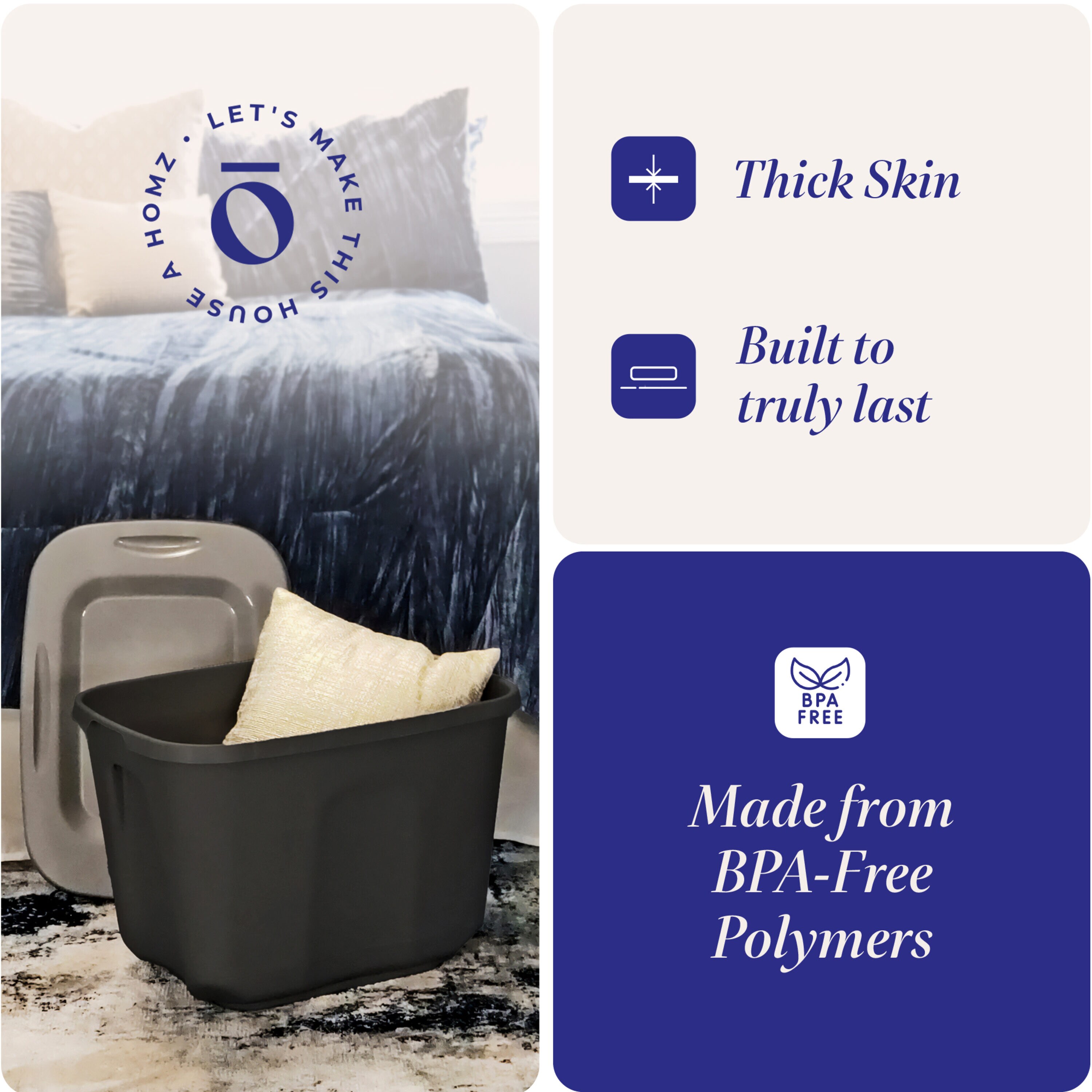 Homz Products 293890 Bins-Baskets - View #7