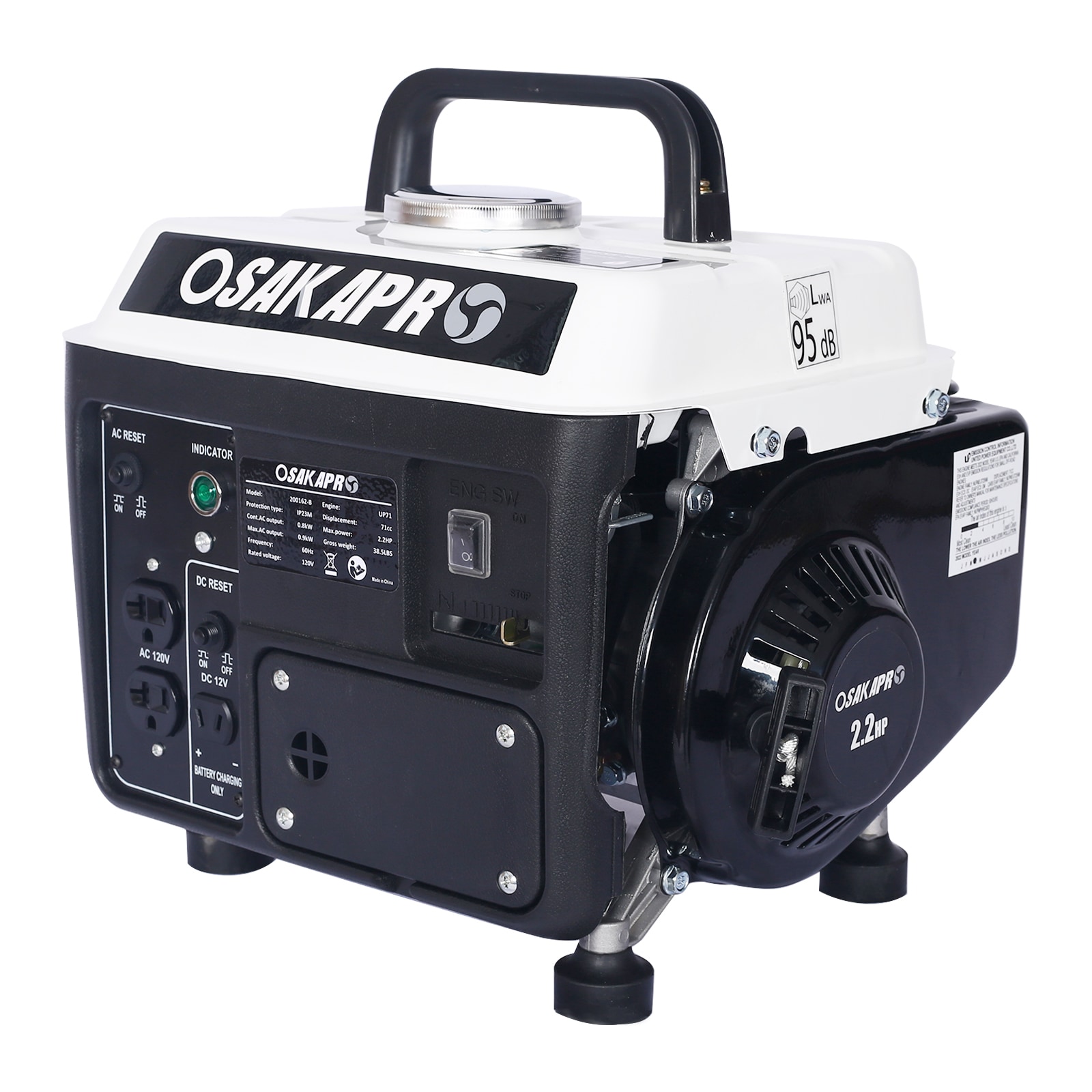 Tinyhomie Portable Generator Outdoor generator Low Noise Gas Powered Generator Generators for Home Use EPA Compliant #LW-L-W4656459