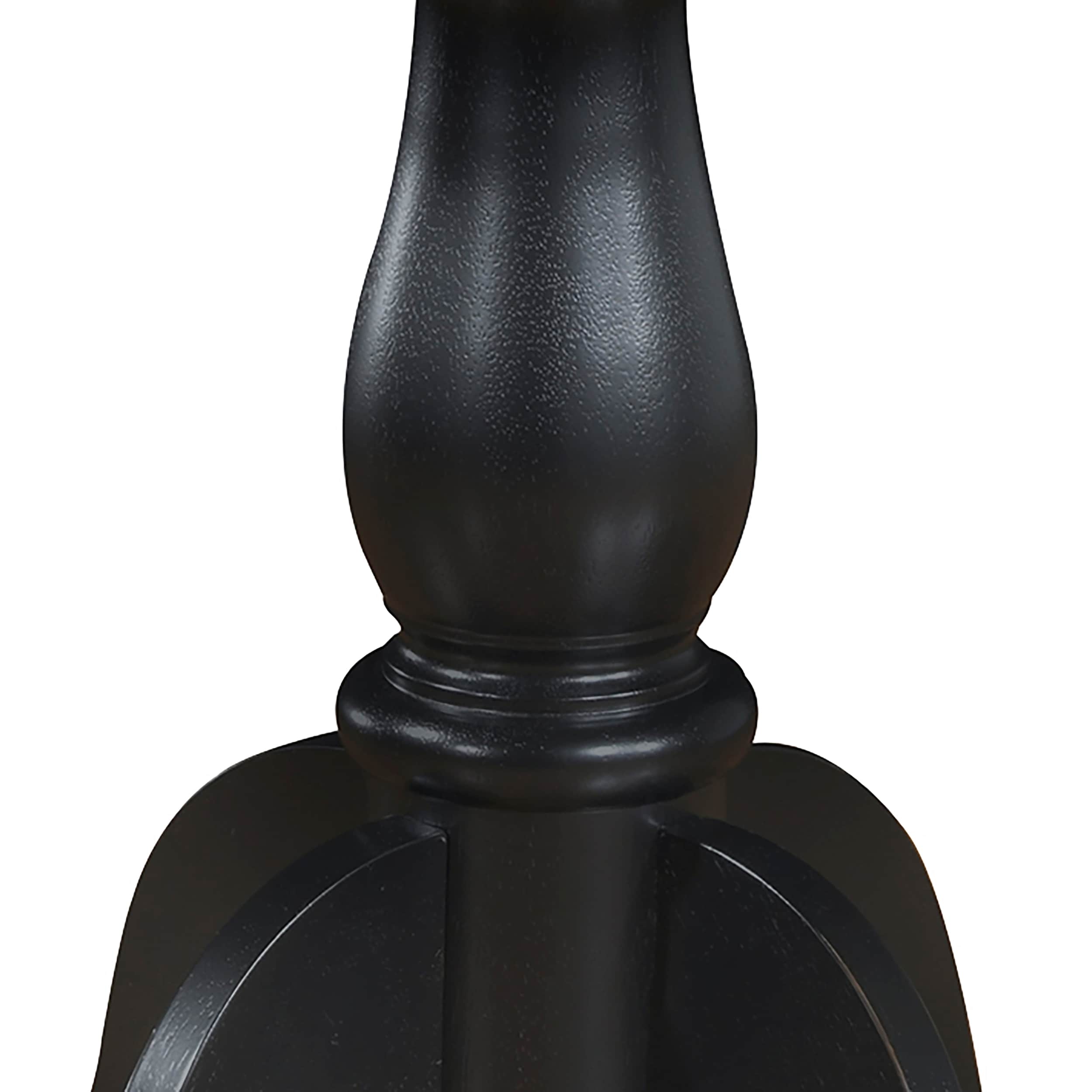 Fairview 30" Dark Wood Round Pedestal Dining Table