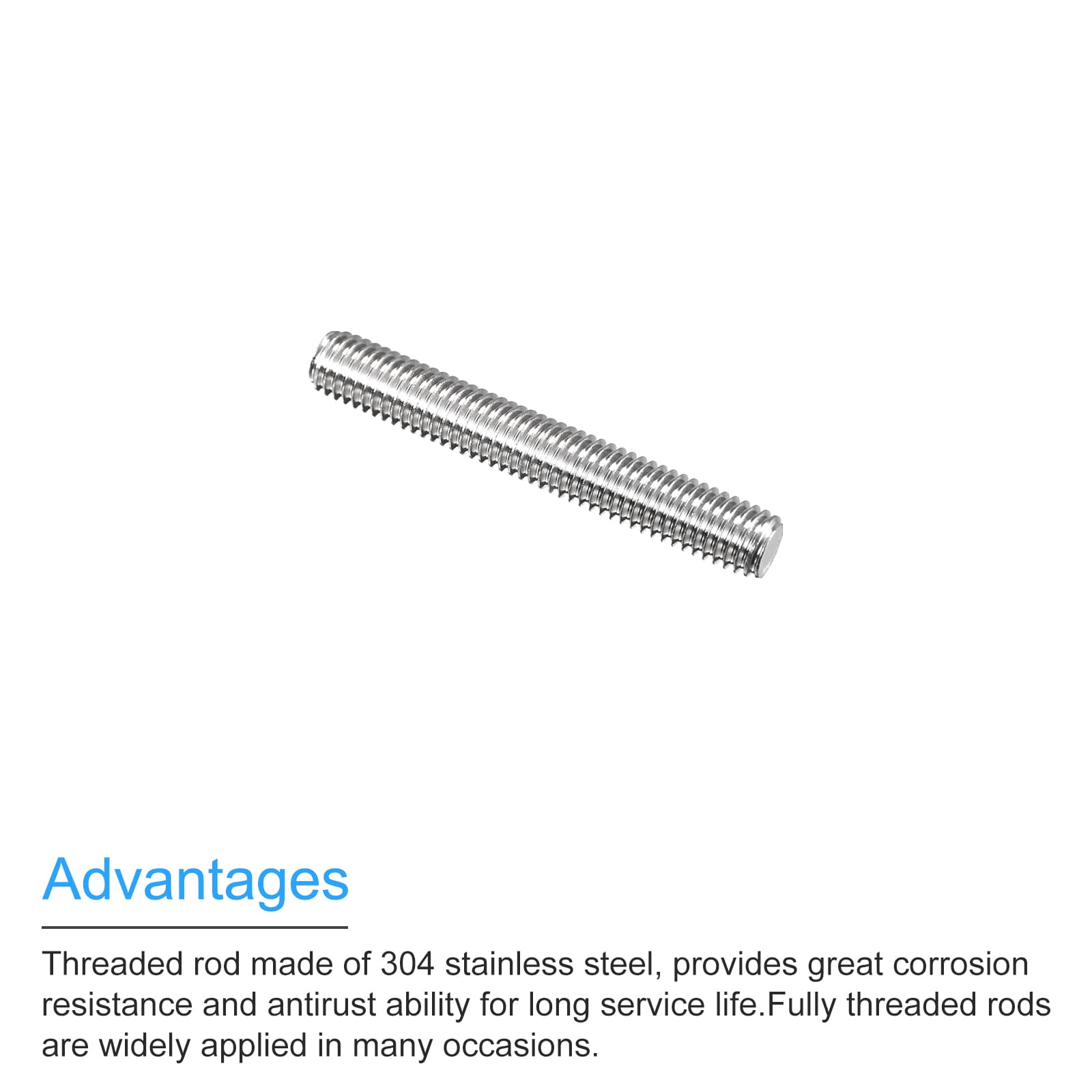 Unique Bargains S26031900UX2339 Threaded-Rod - View #4