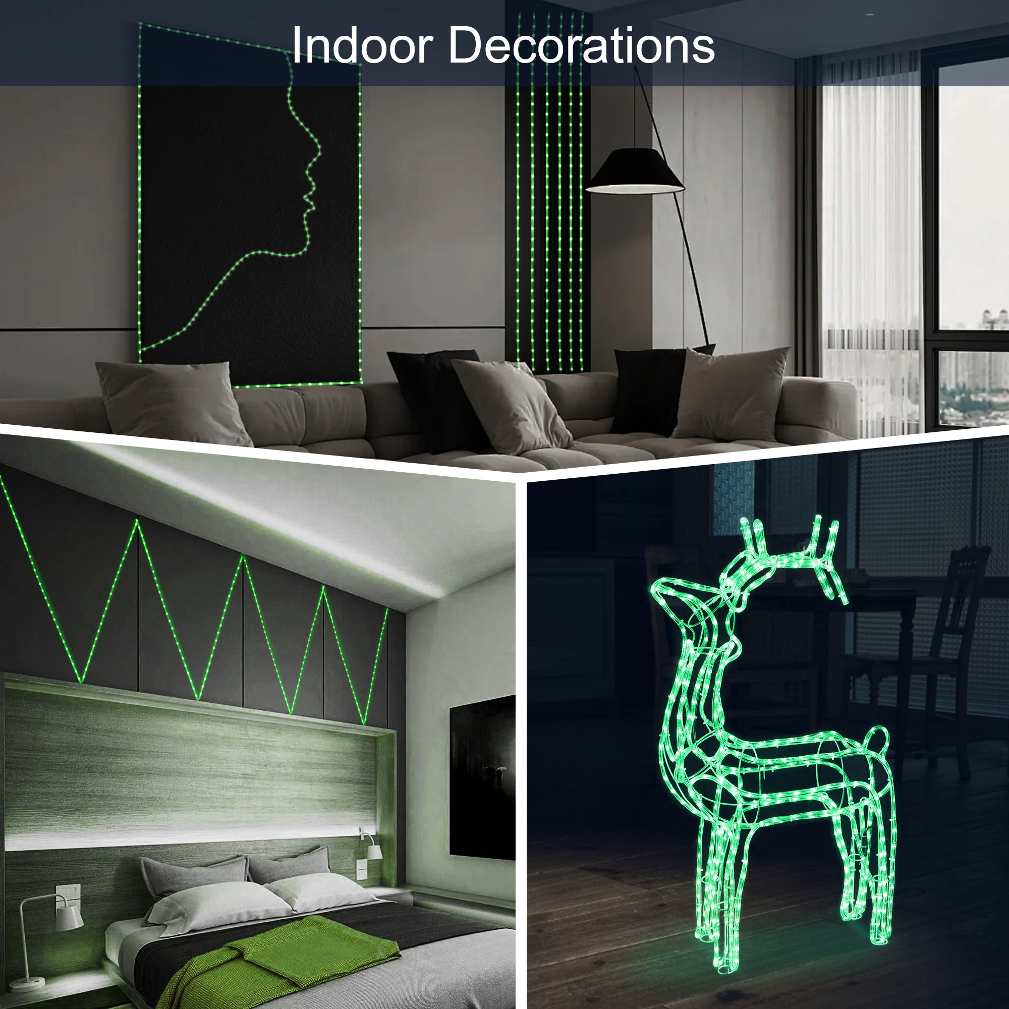 DEERPORT Decor RL16-GR Rope-Lights - View #3