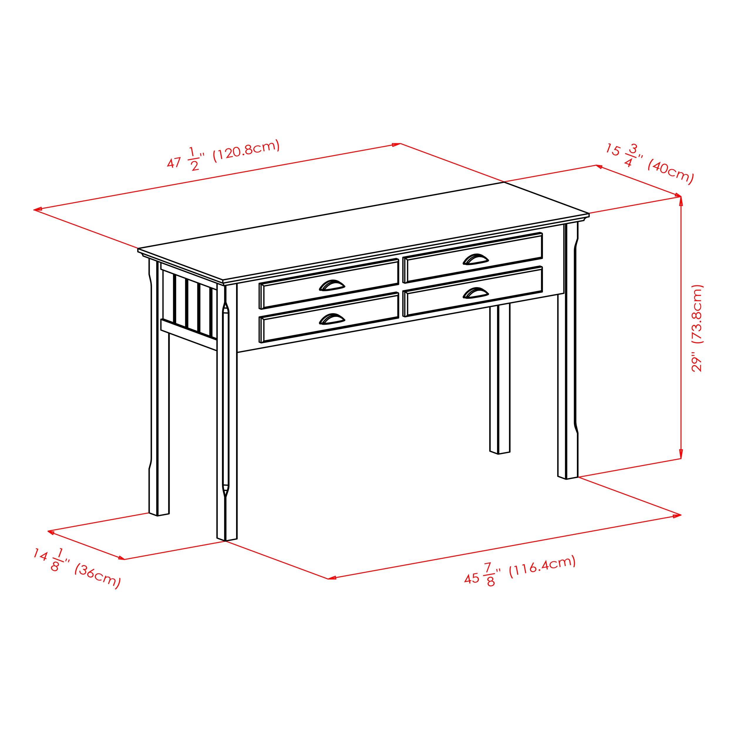 Winsome Wood 20450 Console-Sofa-Tables - View #9