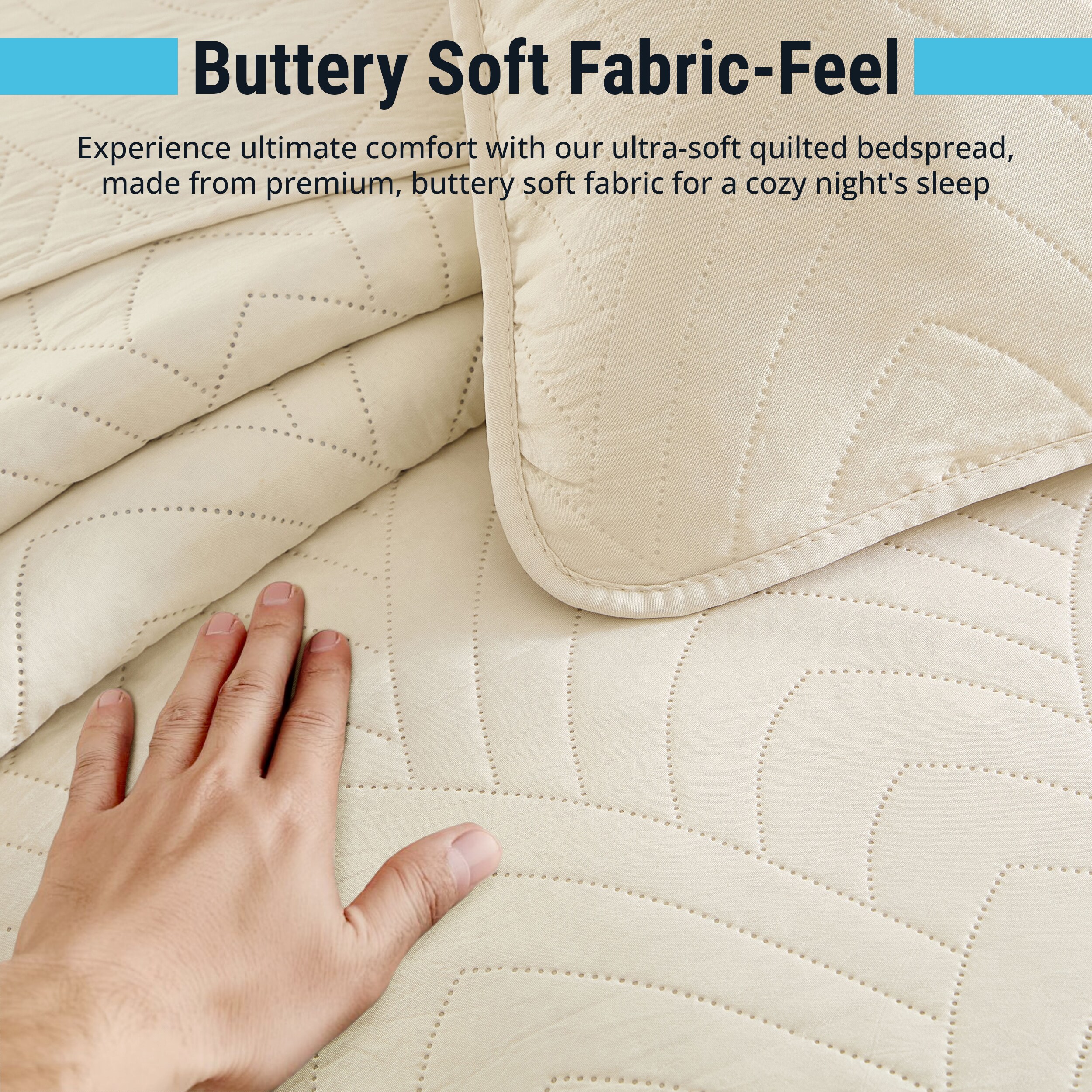 HLC.me WSTN-KG-BEIG Comforters-And-Bedspreads - View #5