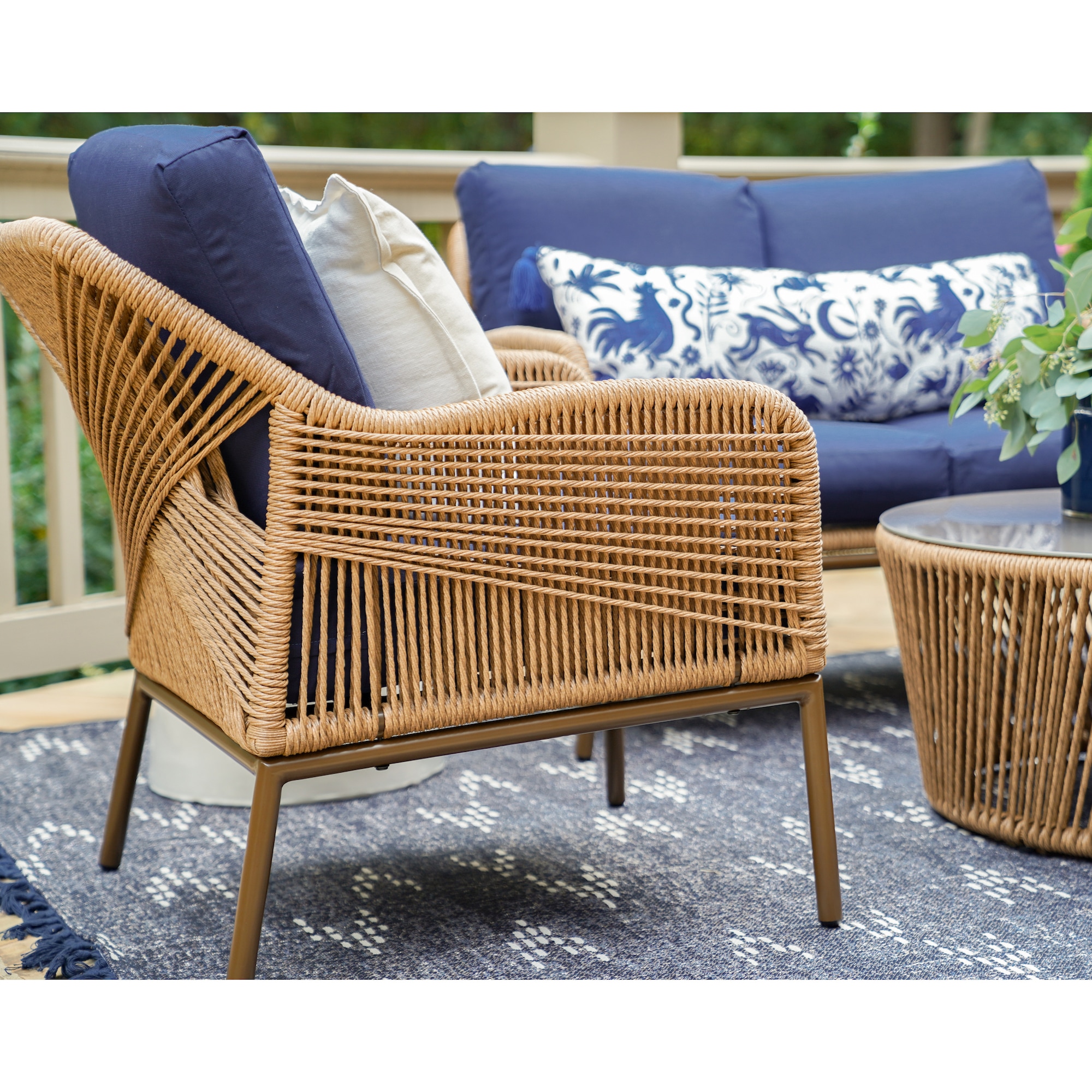 Leisure Made 199625-NVY Patio-Conversation-Sets - View #2