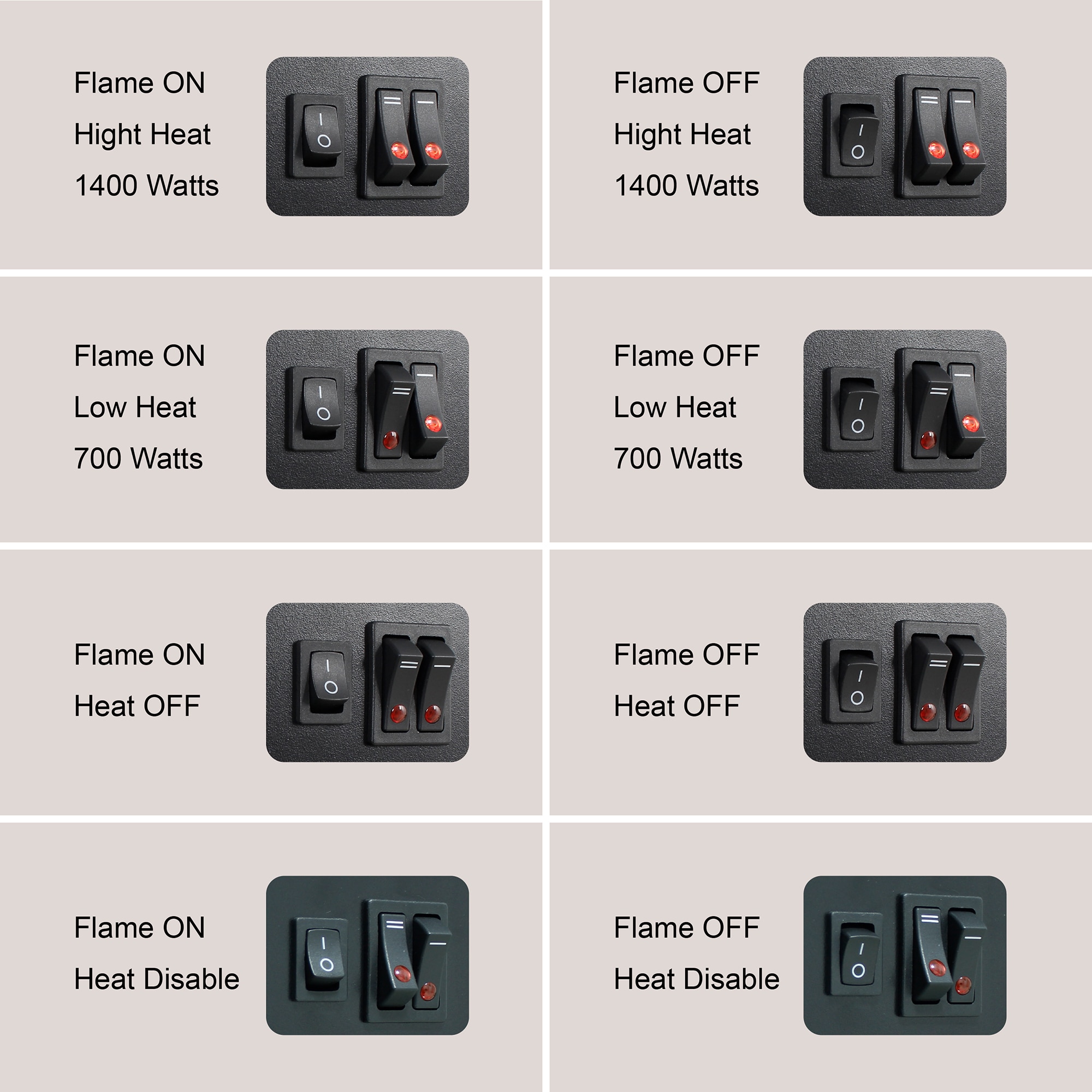 Fun Orange FUN10FP04 Electric-Fireplaces - View #8