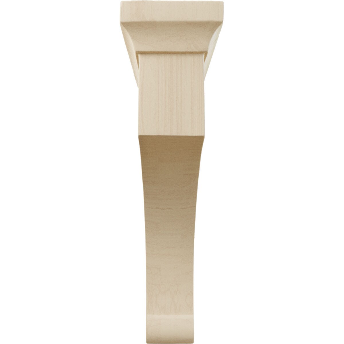 Large Rubberwood Gomez Corbel Bracket, 10" Height